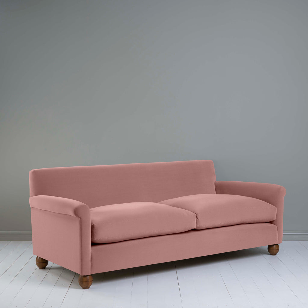  Idler 4 seater sofa in Intelligent Velvet Rose - Nicola Harding 