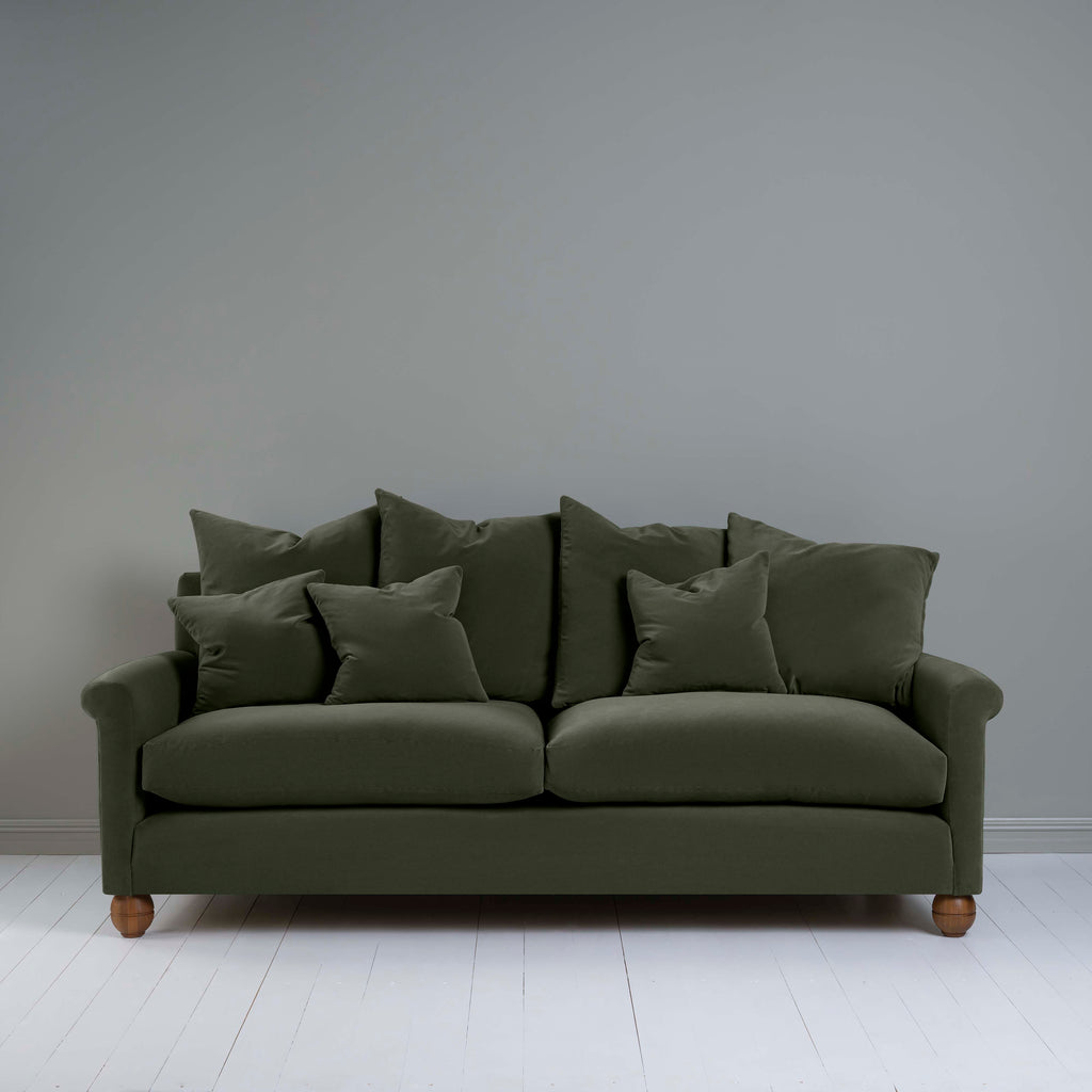  Idler 4 seater sofa in Intelligent Velvet Seaweed - Nicola Harding 