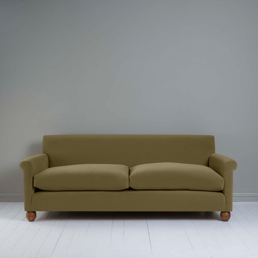  Idler 4 seater sofa in Intelligent Velvet Sepia - Nicola Harding 