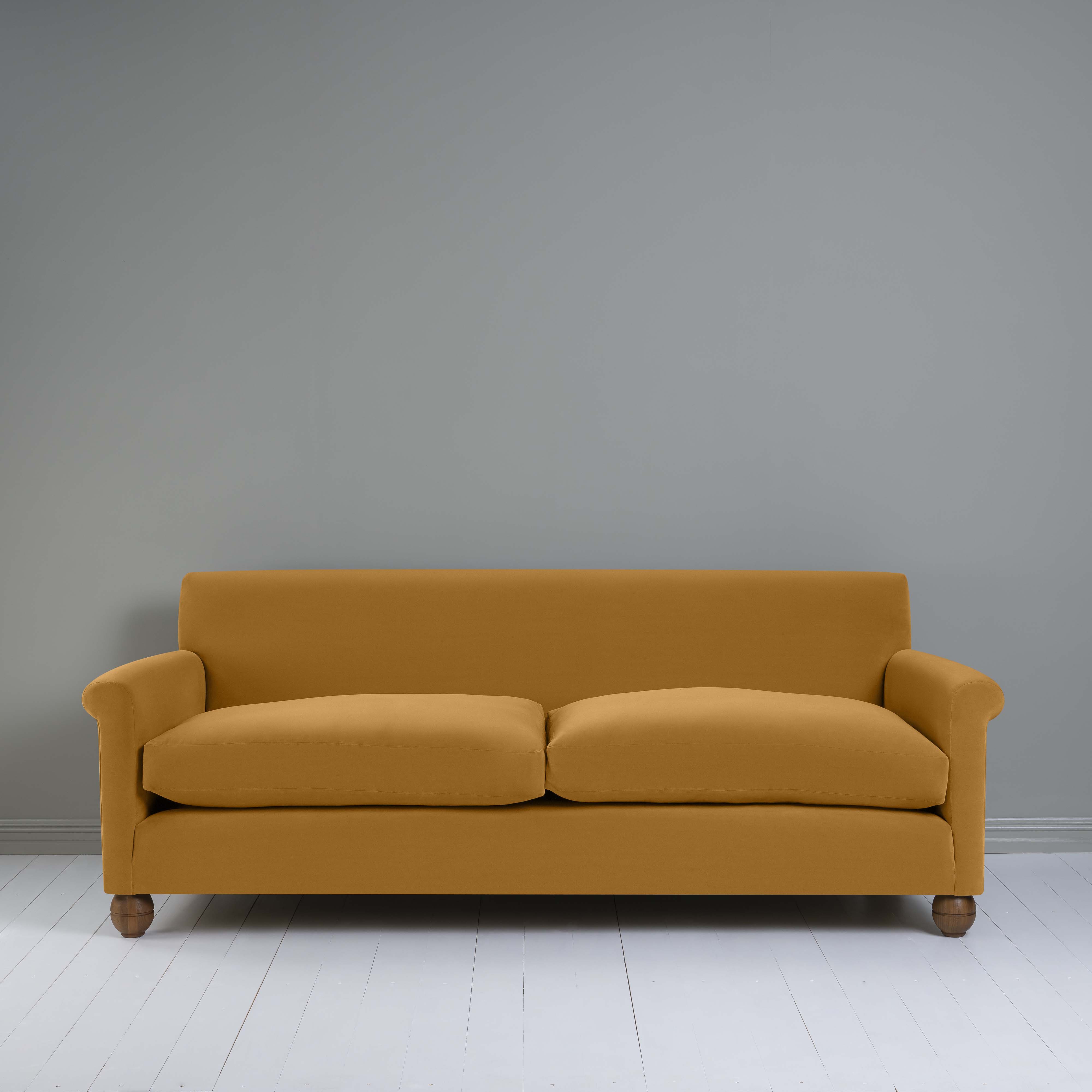  Idler 4 seater sofa in Intelligent Velvet Spice - Nicola Harding 