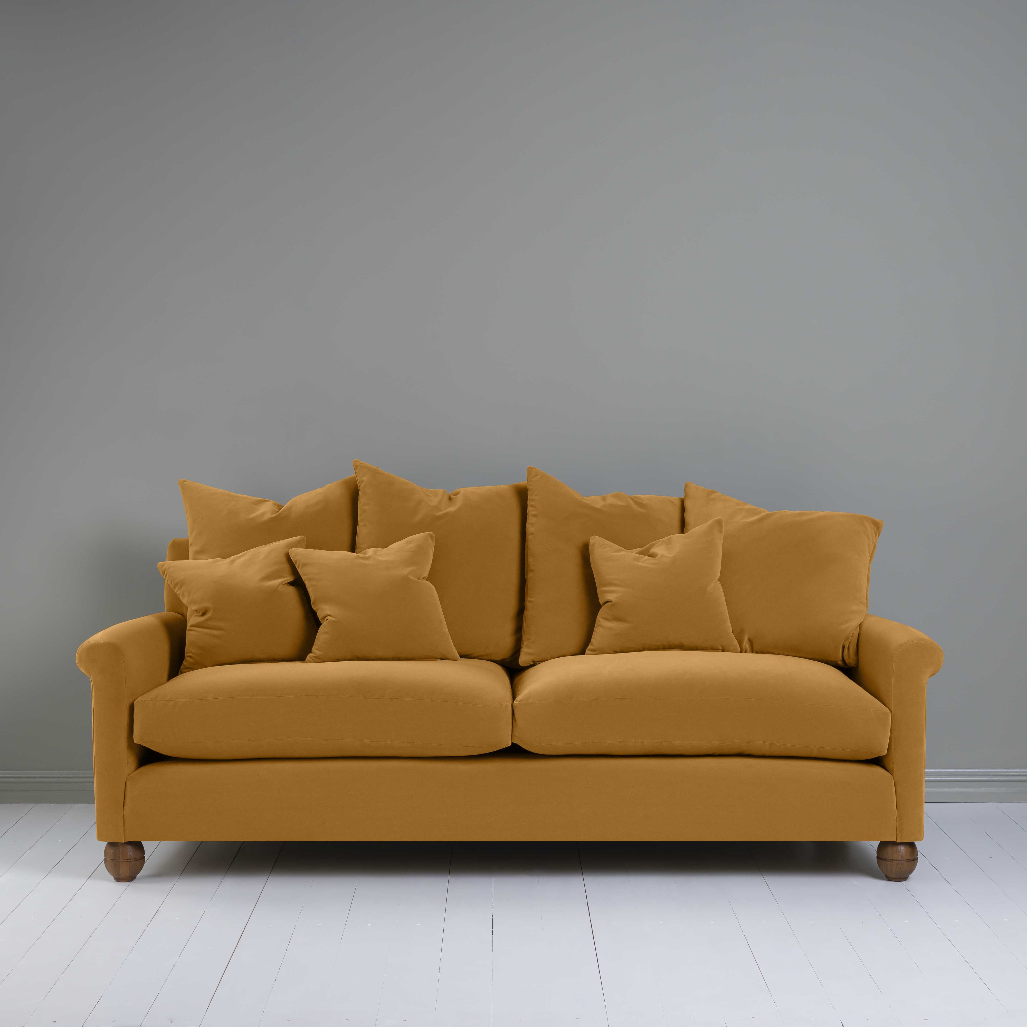  Idler 4 seater sofa in Intelligent Velvet Spice - Nicola Harding 