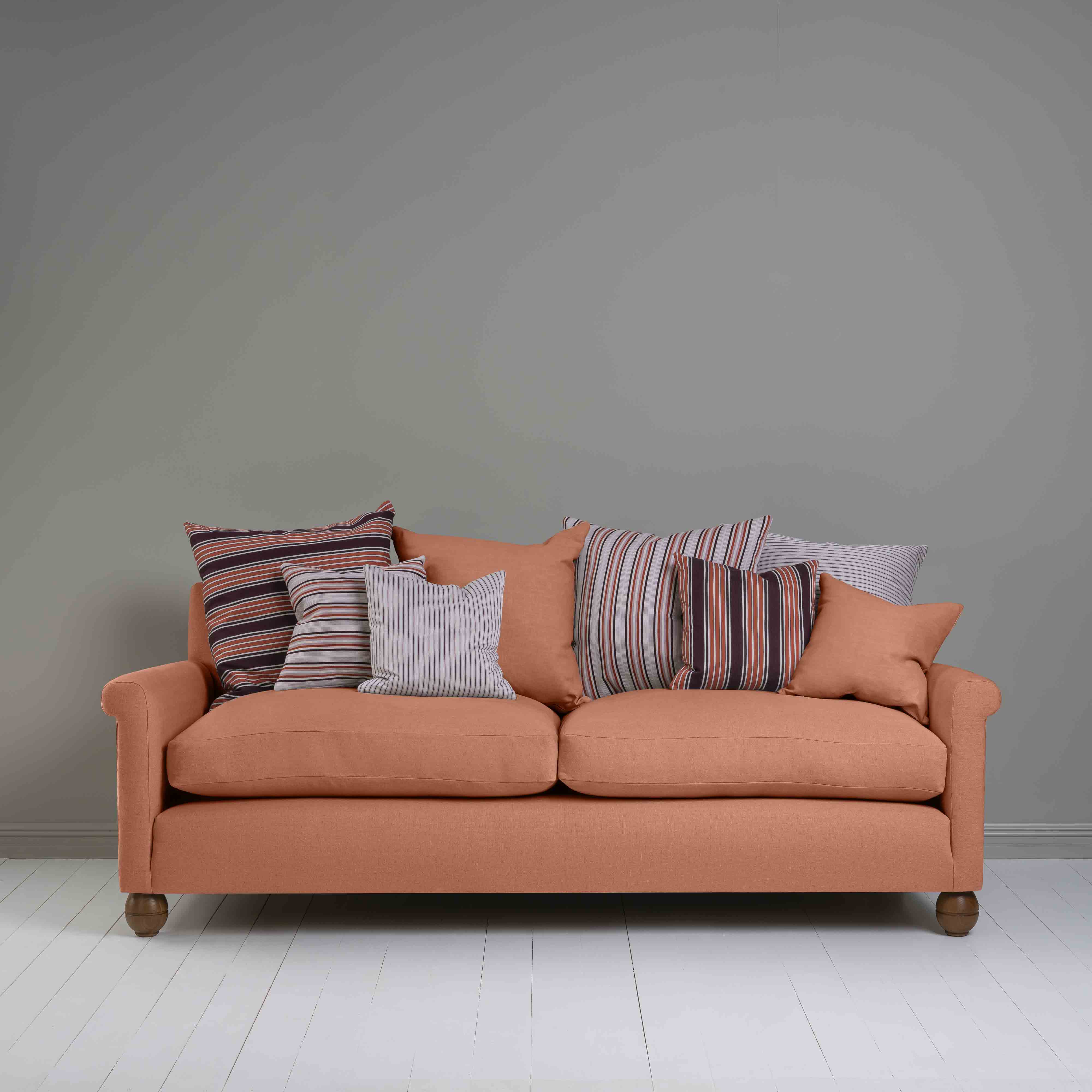  Idler 4 seater sofa in Laidback Linen Cayenne - Nicola Harding 