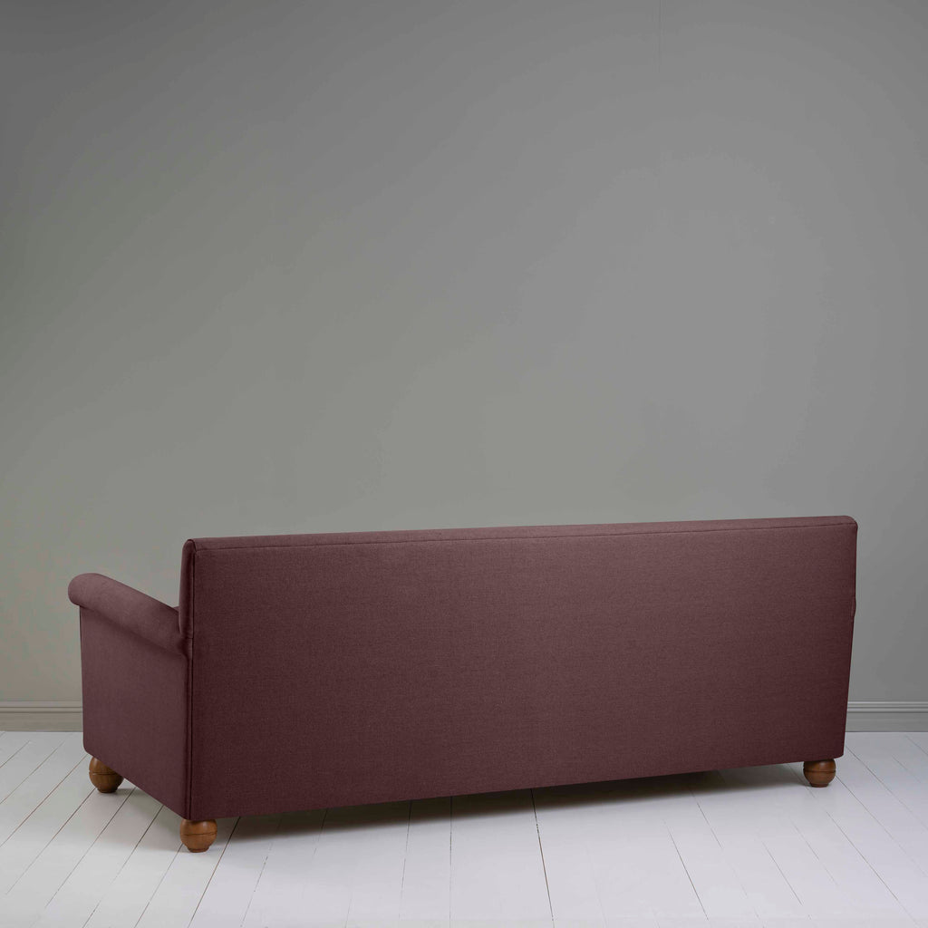  Idler 4 seater sofa in Laidback Linen Damson - Nicola Harding 