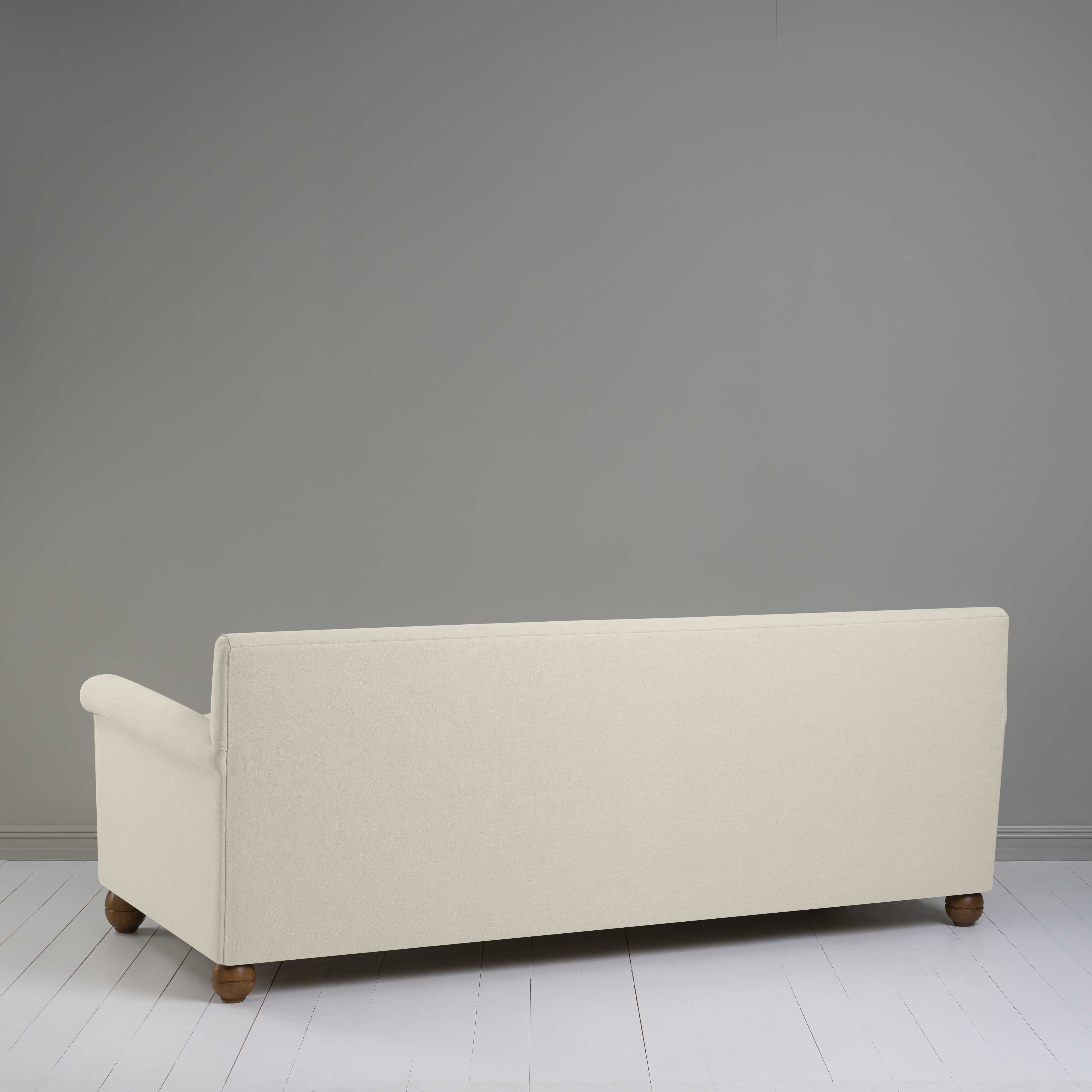  Idler 4 seater sofa in Laidback Linen Dove Back View - Nicola Harding 