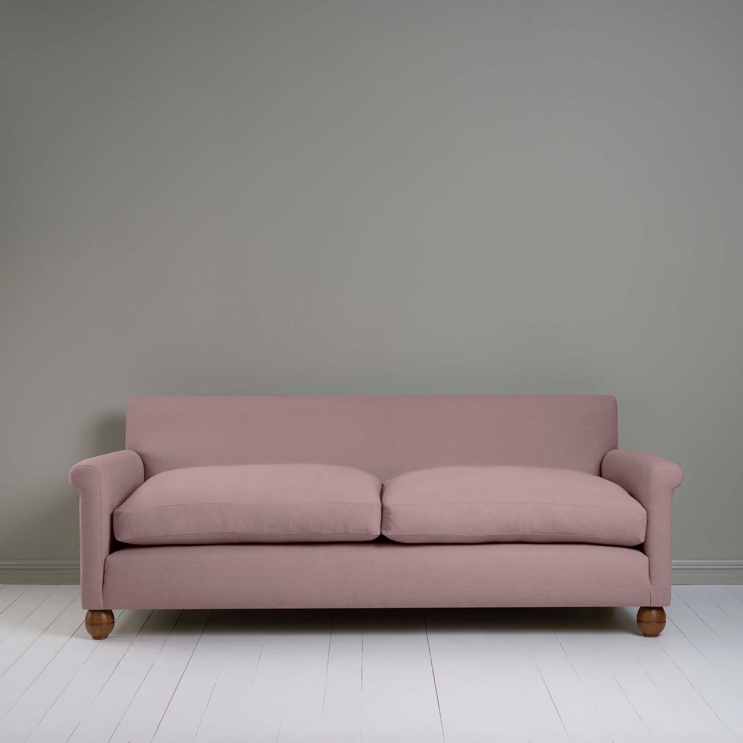 Idler 4 seater sofa in Laidback Linen Heather - Nicola Harding