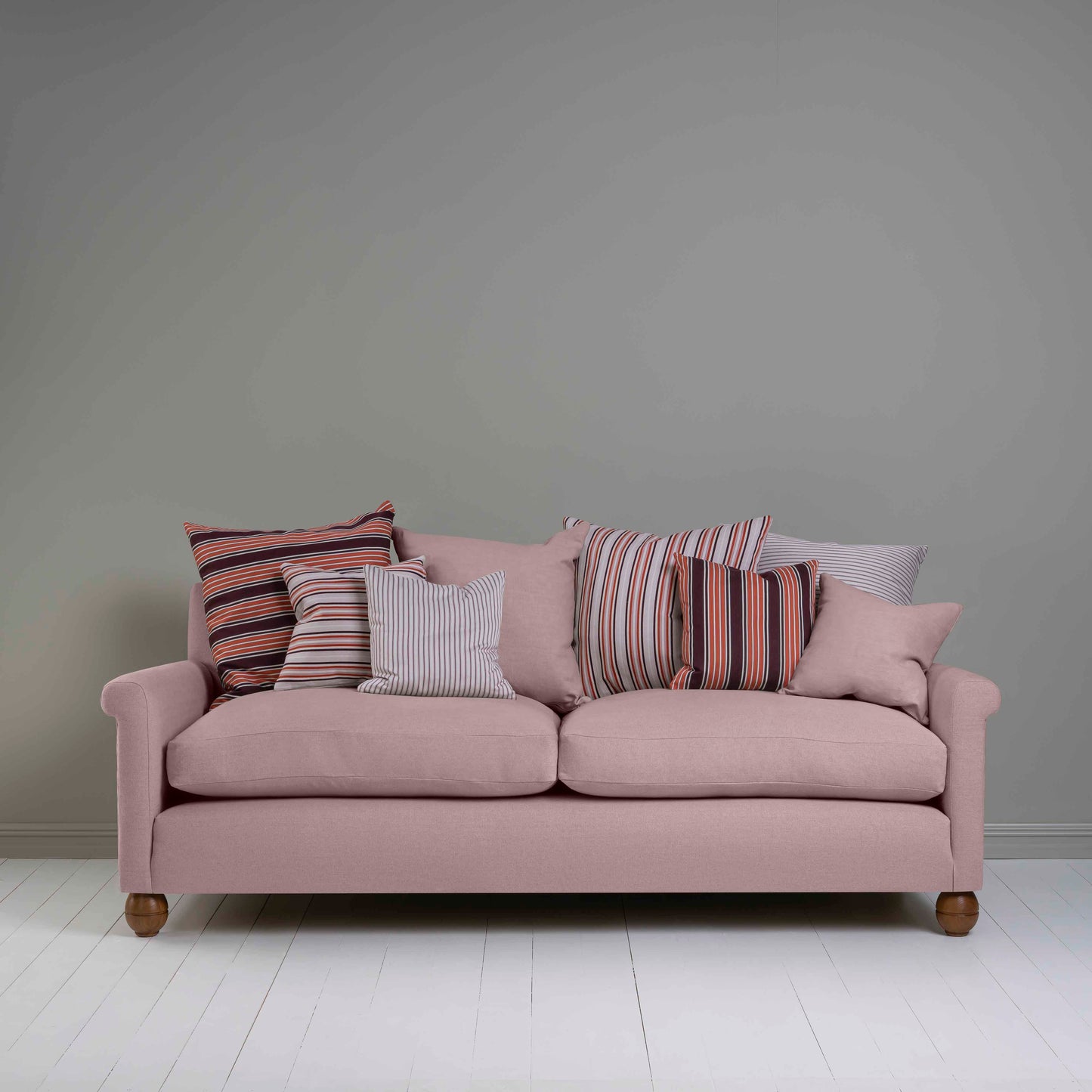 Idler 4 seater sofa in Laidback Linen Heather - Nicola Harding