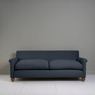  Front View 4 seater sofa in Laidback Linen Midnight - Nicola Harding & Co. 