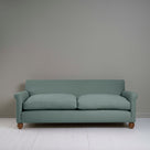  Front View of 4 seater sofa in Laidback Linen Mineral - Nicola Harding & Co. 