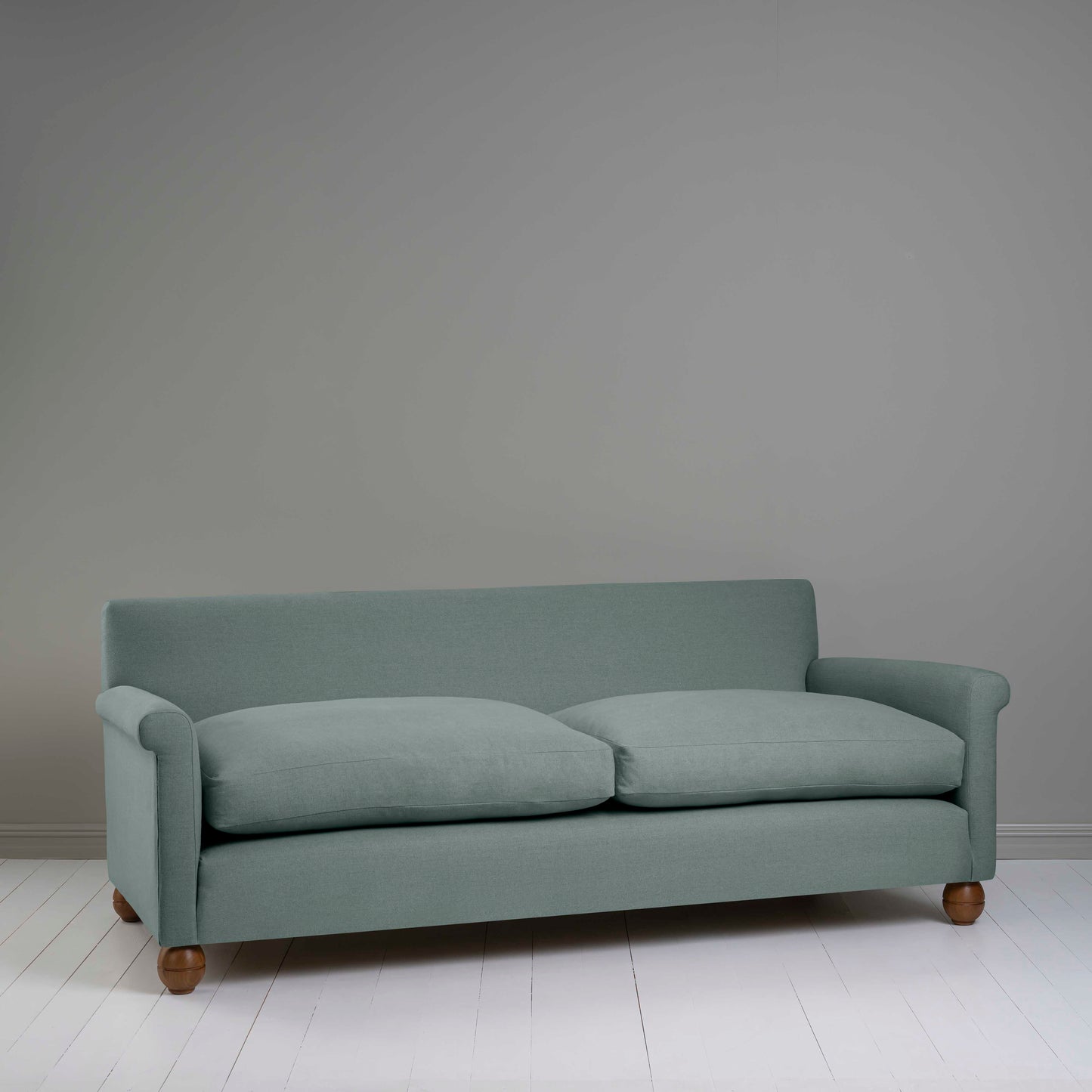 Idler 4 seater sofa in Laidback Linen Mineral - Nicola Harding