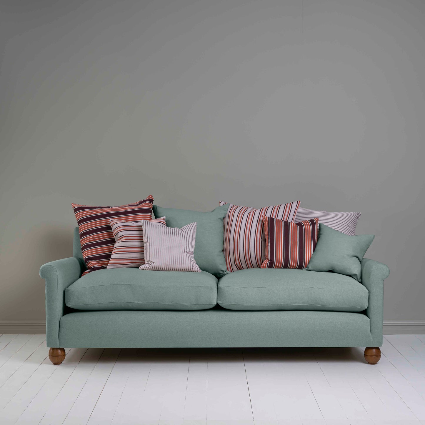 Idler 4 seater sofa in Laidback Linen Mineral - Nicola Harding