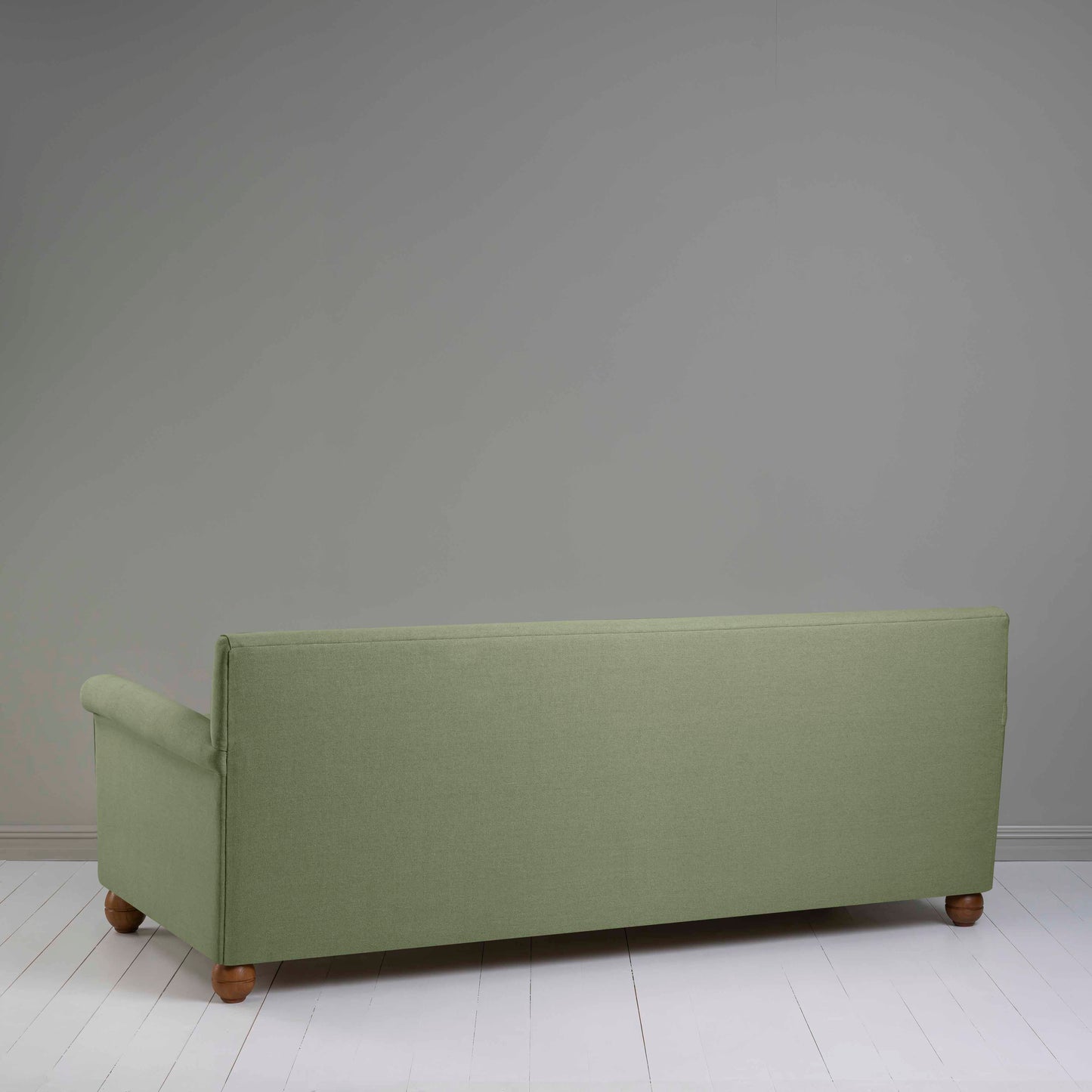 Idler 4 seater sofa in Laidback Linen Moss - Nicola Harding