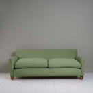  Front View of 4 seater sofa in Laidback Linen Moss - Nicola Harding & Co. 