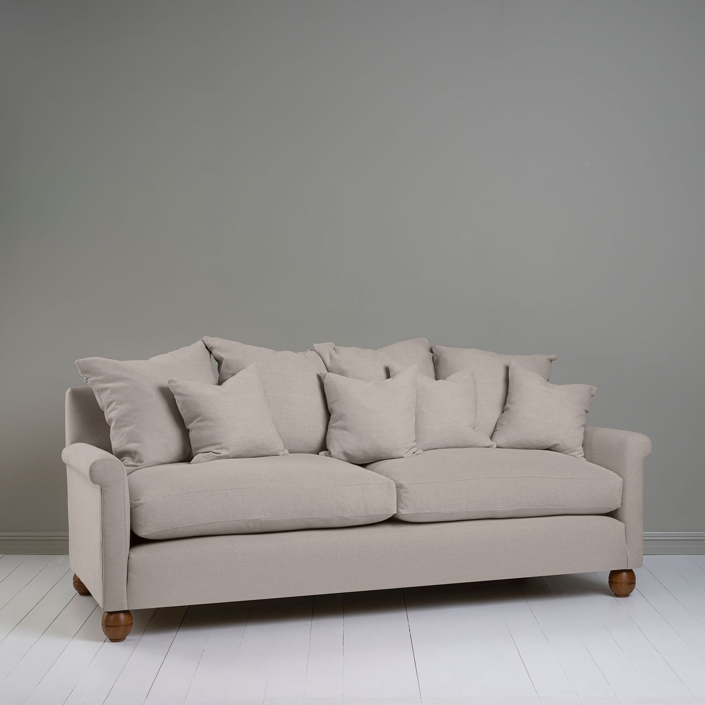 Idler 4 seater sofa in Laidback Linen Pearl Grey
