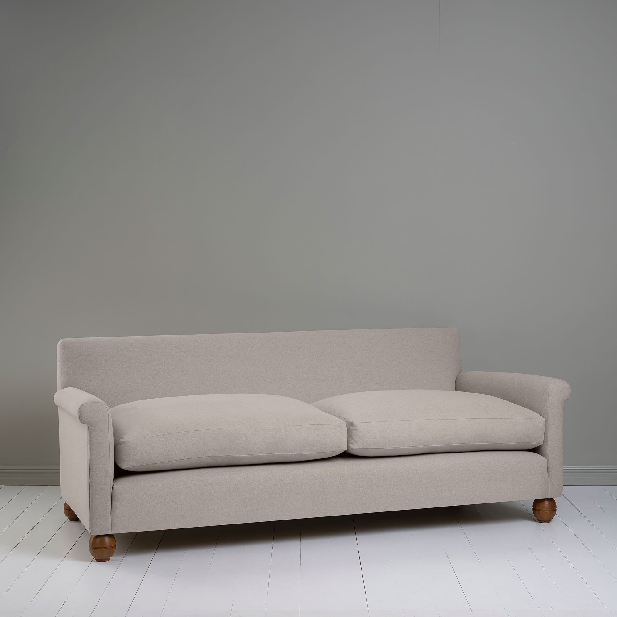  Idler 4 seater sofa in Laidback Linen Pearl Grey - Nicola Harding 