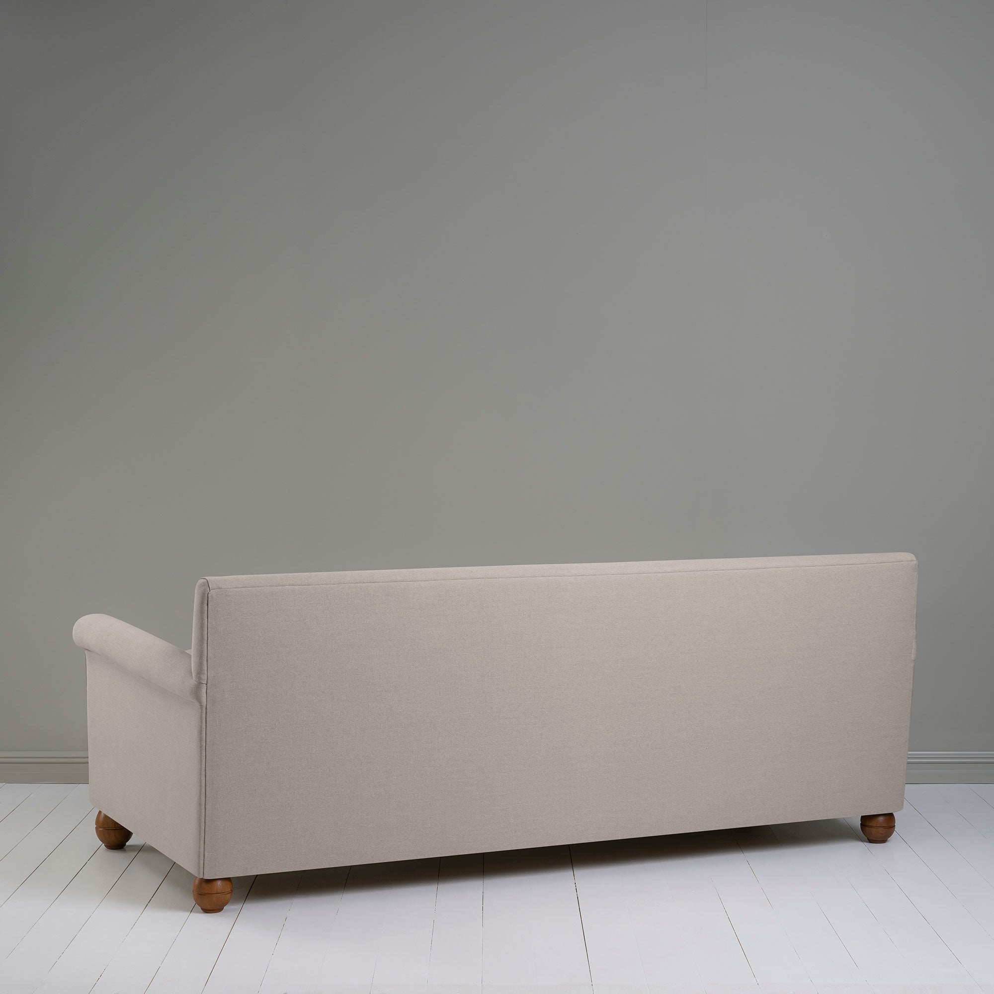  Idler 4 seater sofa in Laidback Linen Pearl Grey - Nicola Harding 