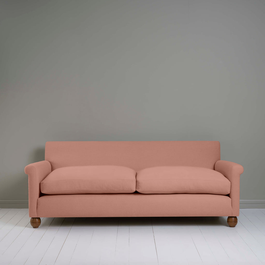  Front View of 4 seater sofa in Laidback Linen Roseberry - Nicola Harding & Co. 