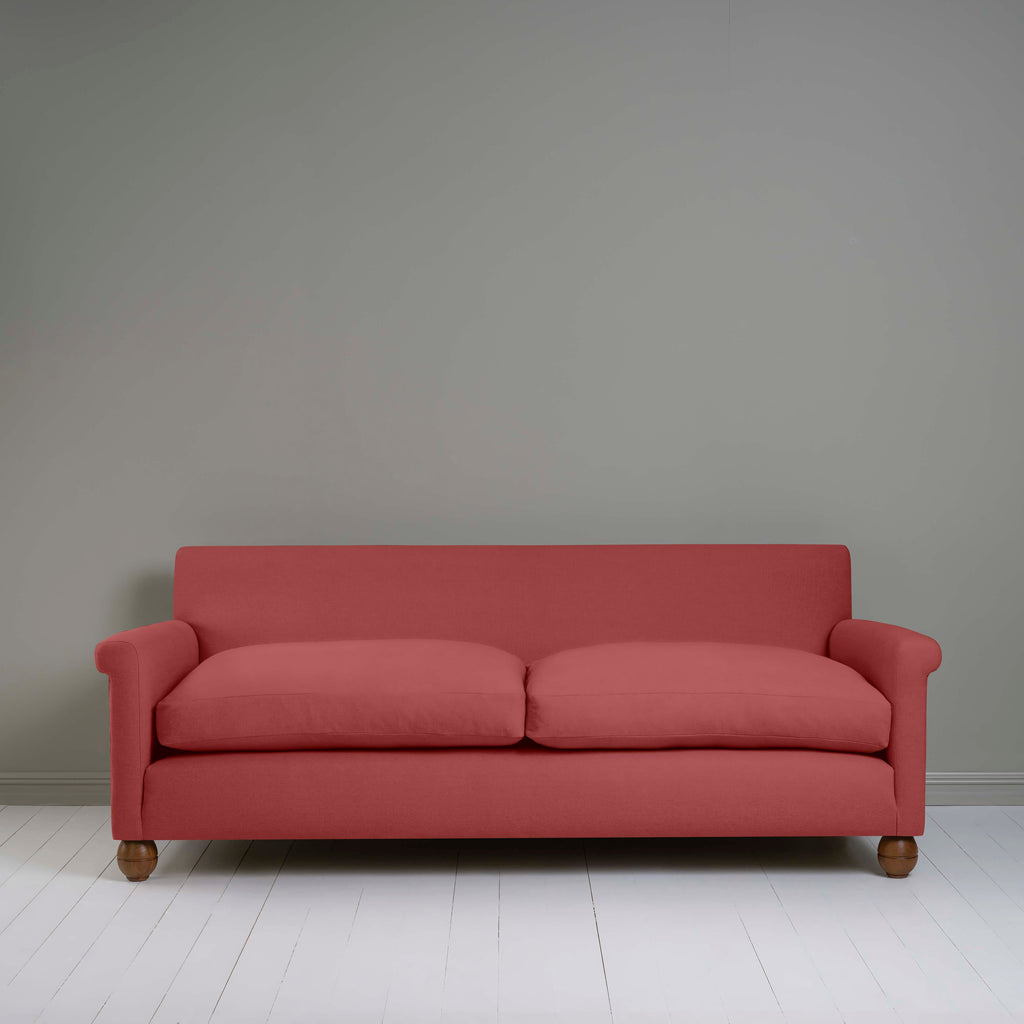  Idler 4 seater sofa in Laidback Linen Rouge - Nicola Harding 