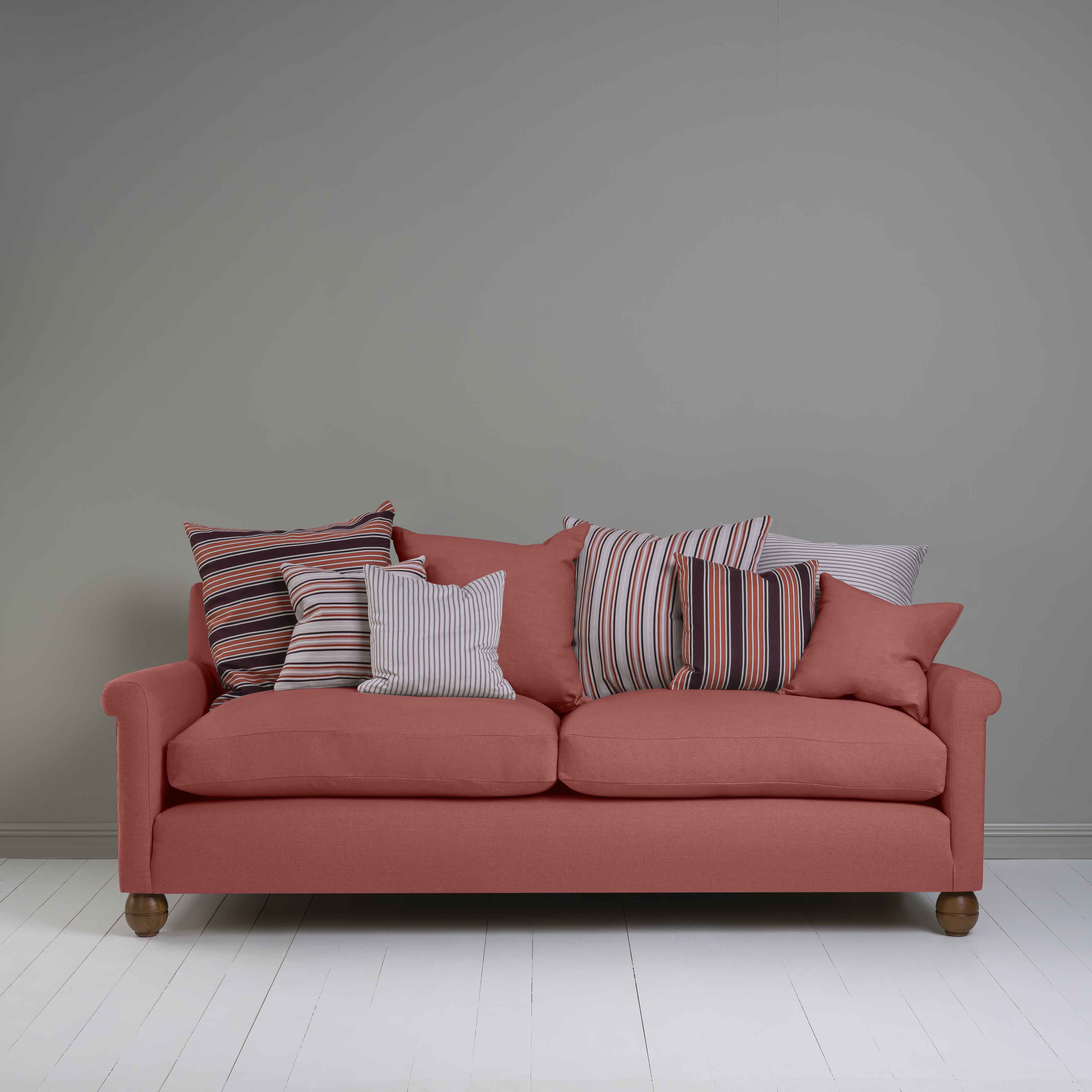  Idler 4 seater sofa in Laidback Linen Rouge - Nicola Harding 