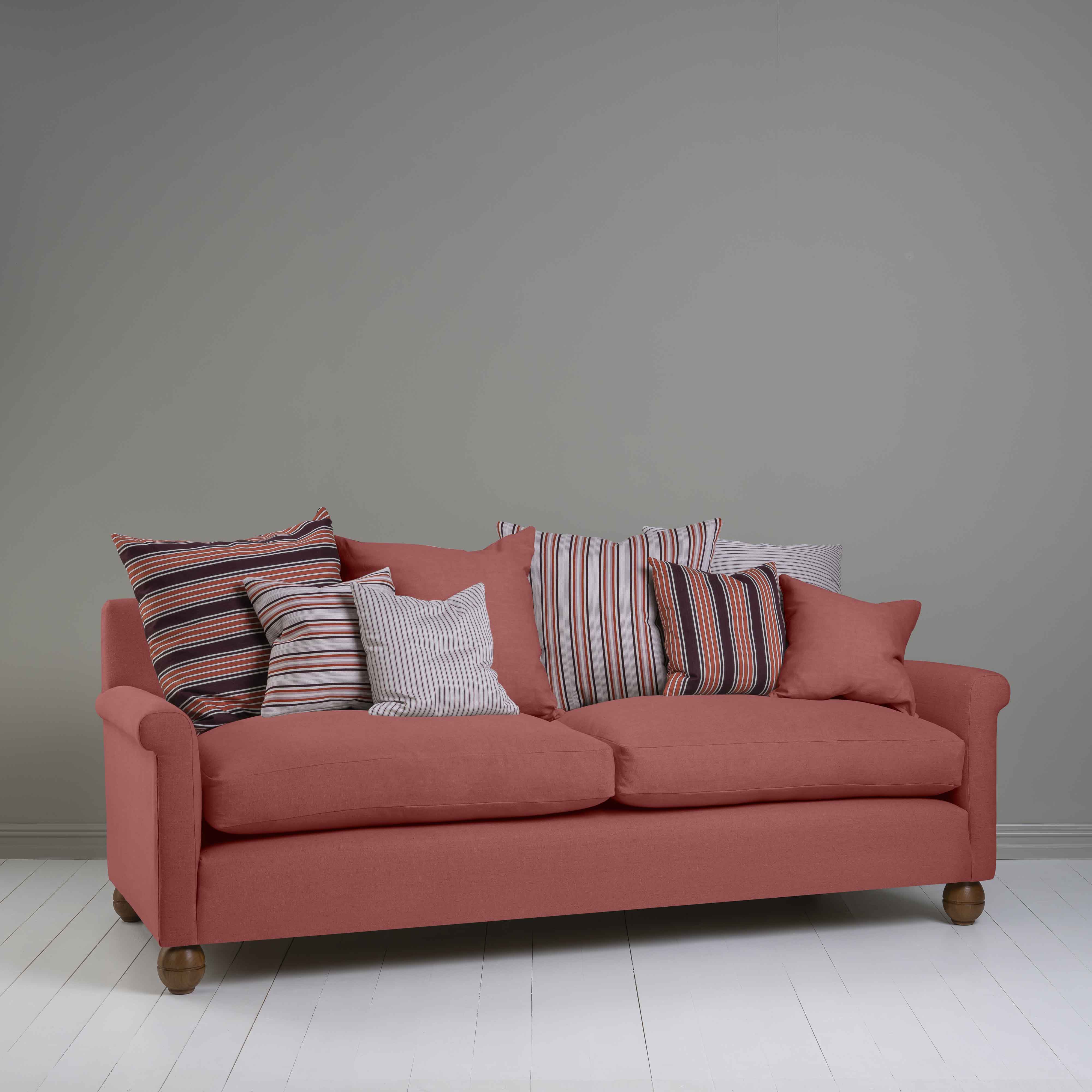  Idler 4 seater sofa in Laidback Linen Rouge - Nicola Harding 