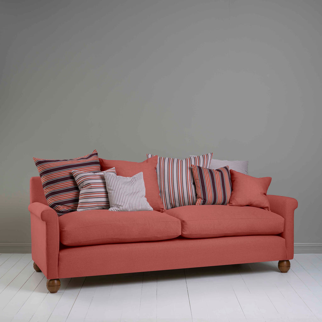  Idler 4 seater sofa in Laidback Linen Rouge - Nicola Harding 