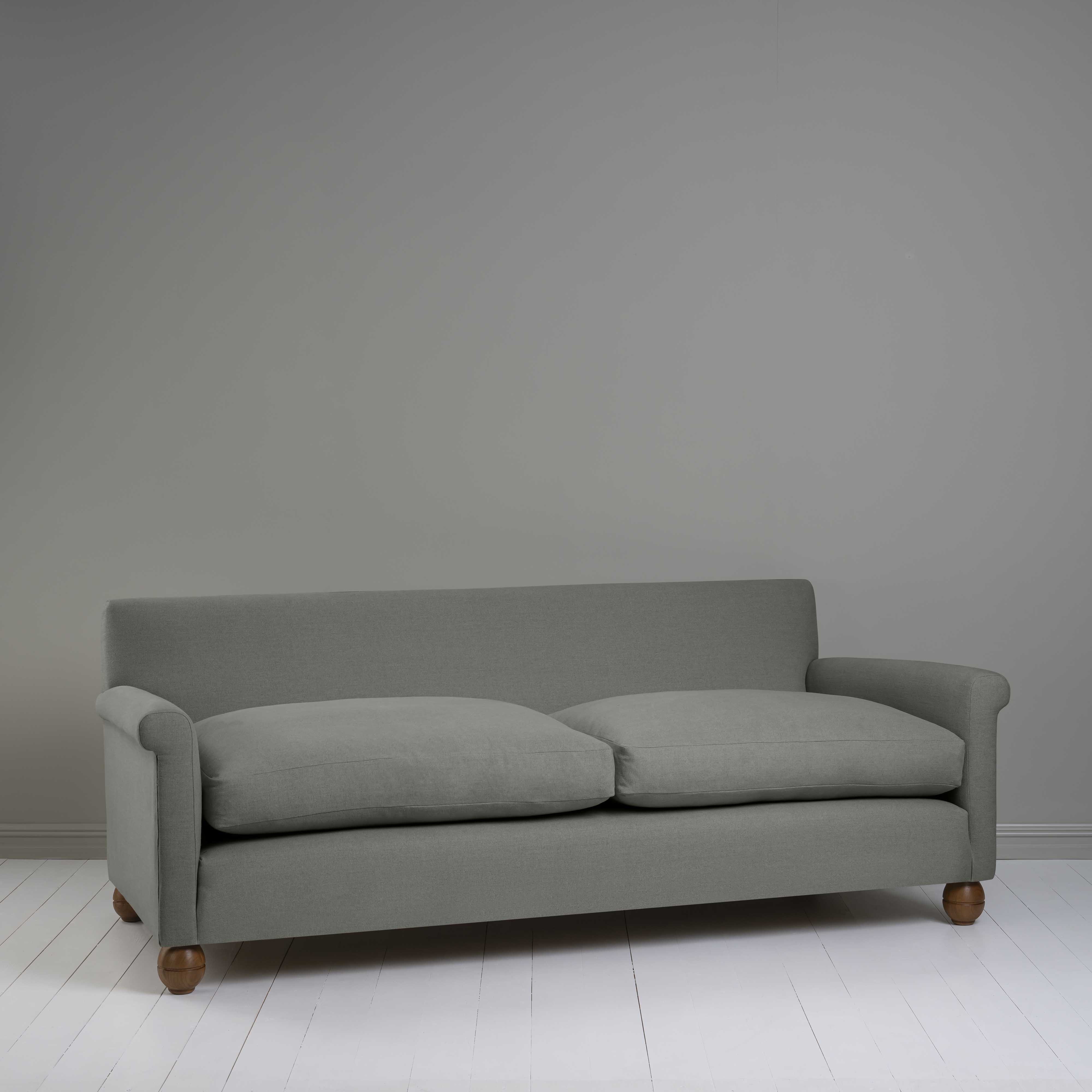  Idler 4 seater sofa in Laidback Linen Shadow - Nicola Harding 