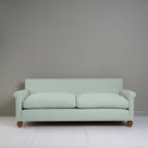  Front View of 4 seater sofa in Laidback Linen Sky - Nicola Harding & Co. 