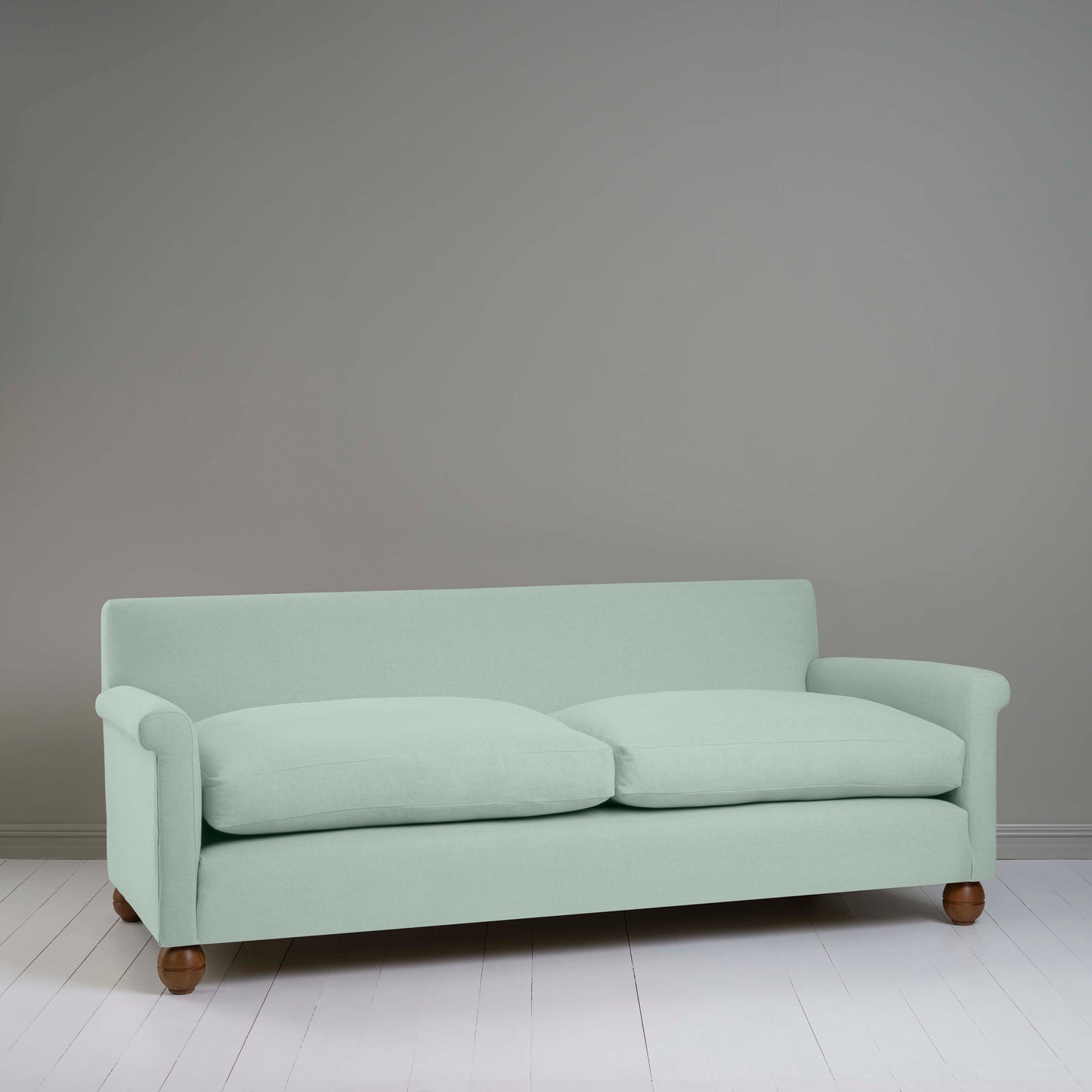 Idler 4 seater sofa in Laidback Linen Sky - Nicola Harding