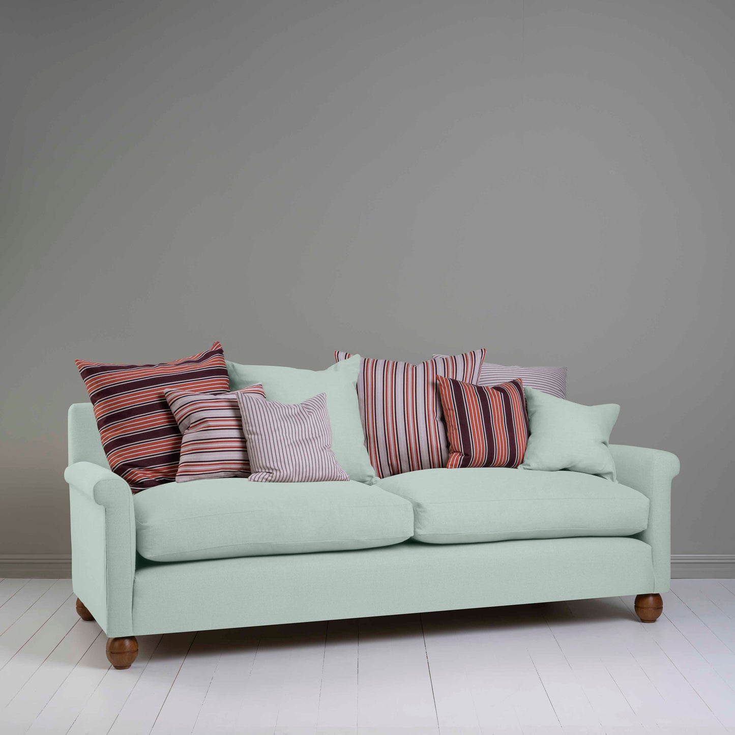 Idler 4 seater sofa in Laidback Linen Sky - Nicola Harding