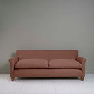  Front View Idler 4 seater sofa in Laidback Linen Sweet Briar - Nicola Harding 