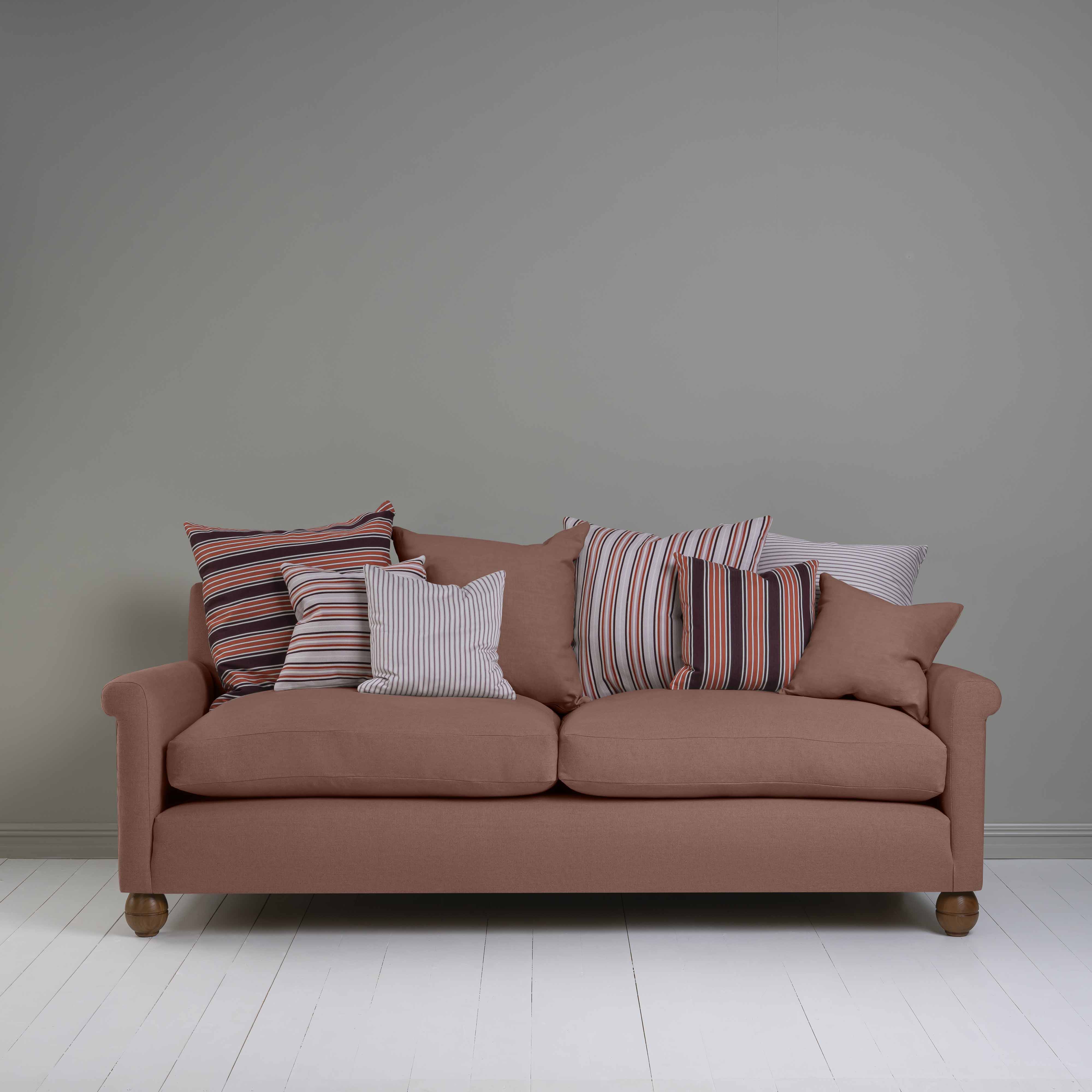  Idler 4 seater sofa in Laidback Linen Sweet Briar - Nicola Harding 