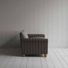  Side View Idler 4 Seater Sofa in Regatta Cotton, Charcoal - Nicola Harding 