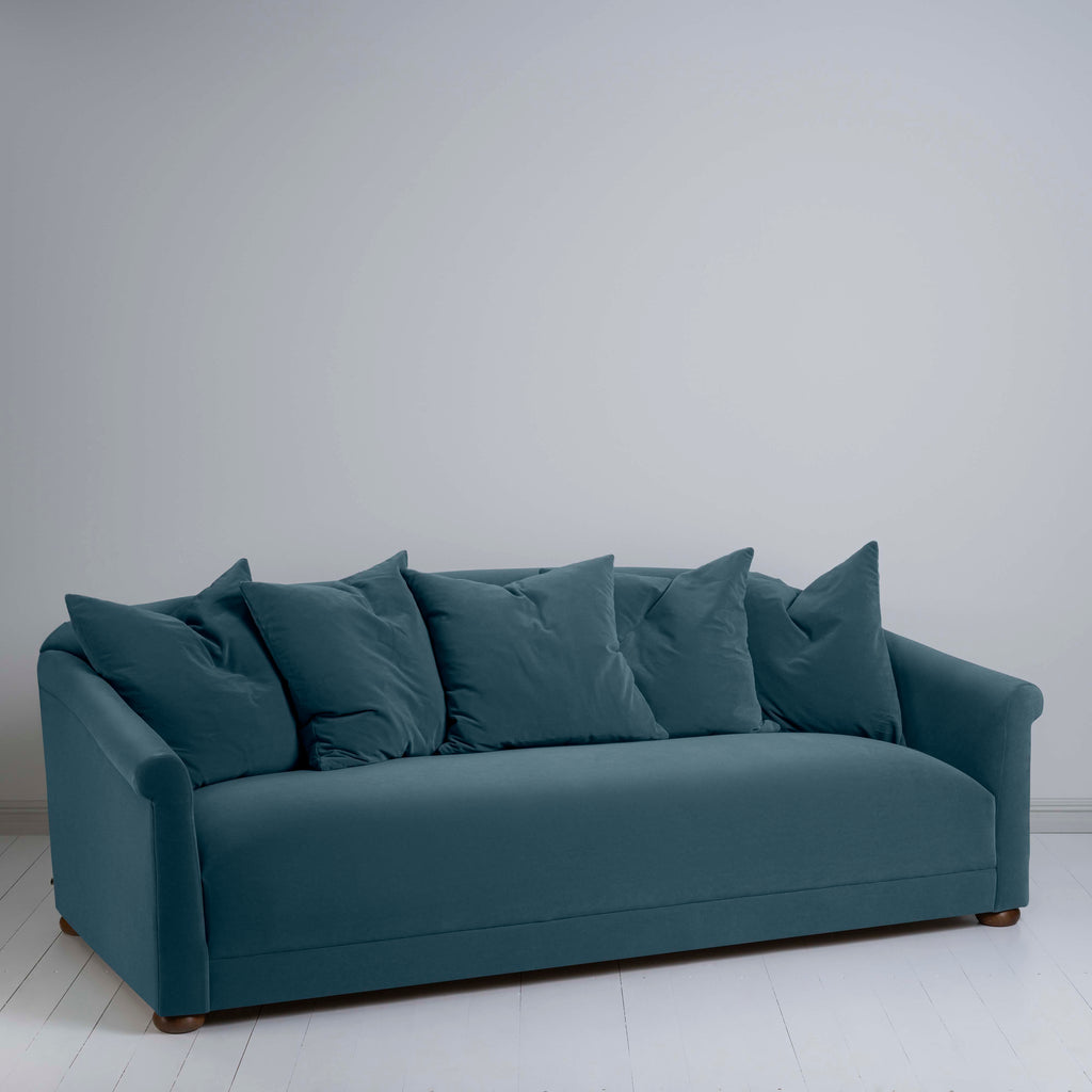  More the Merrier 4 Seater Sofa in Intelligent Velvet Aegean - Nicola Harding 