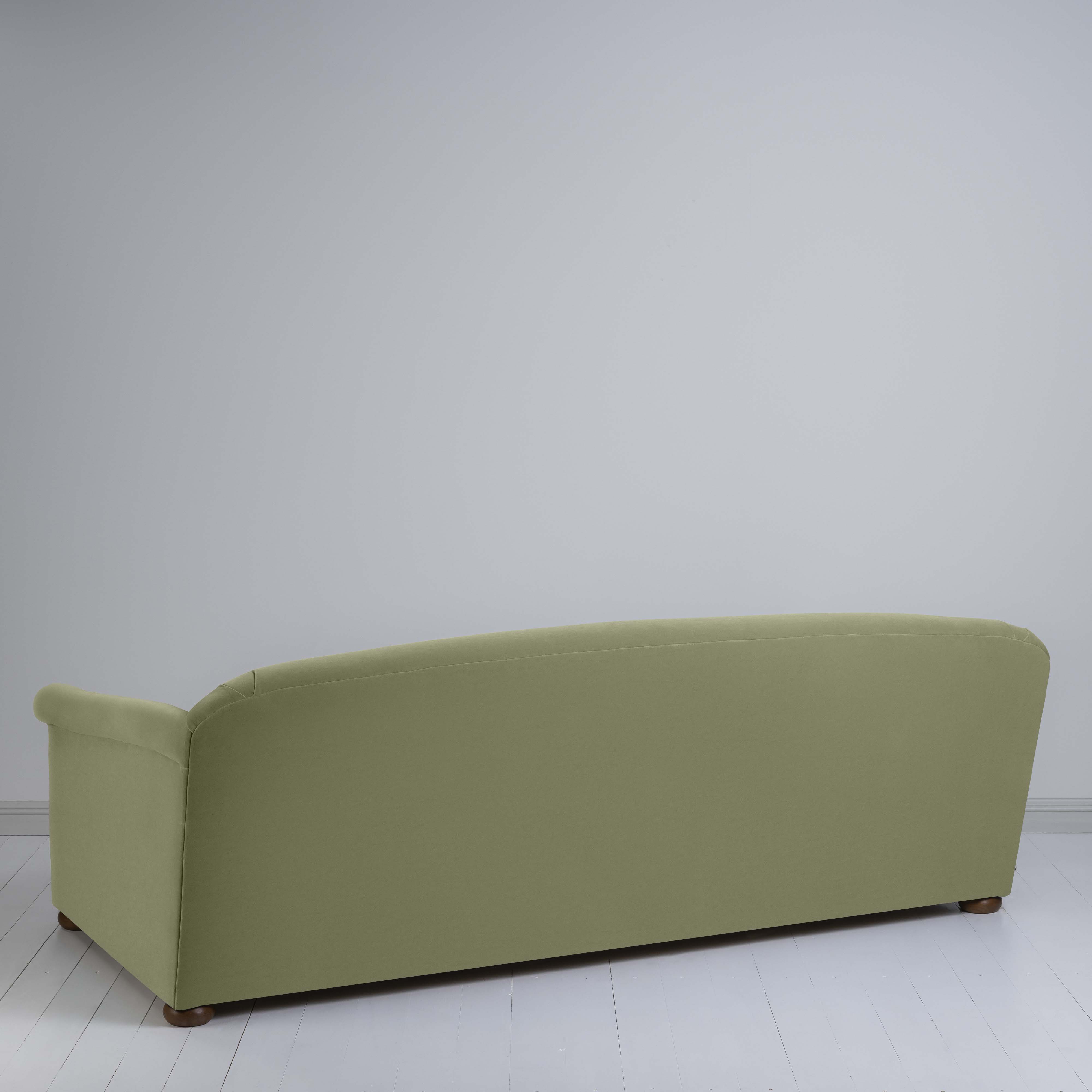  More the Merrier 4 Seater Sofa in Intelligent Velvet Green Tea - Nicola Harding 