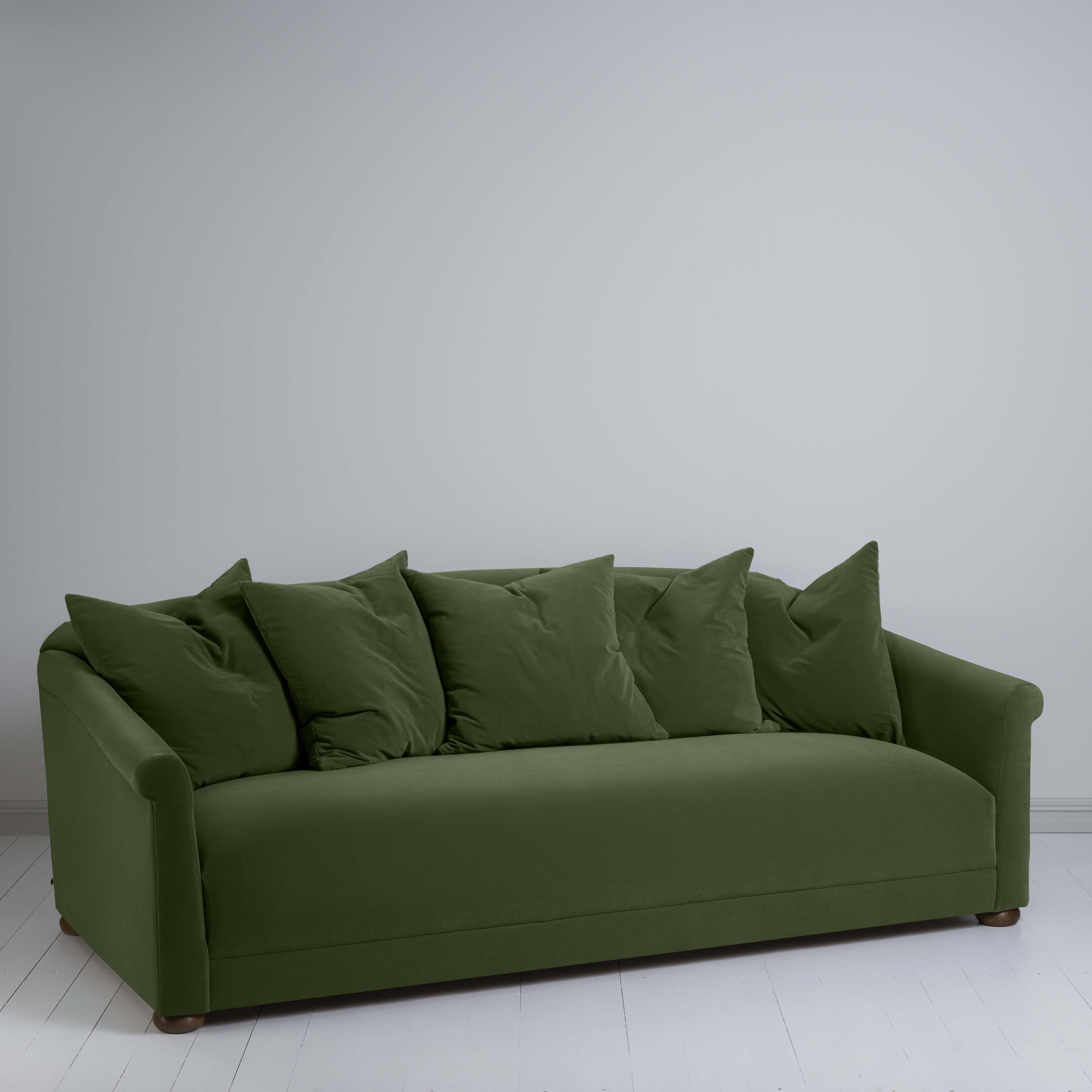  More the Merrier 4 Seater Sofa in Intelligent Velvet Juniper - Nicola Harding 