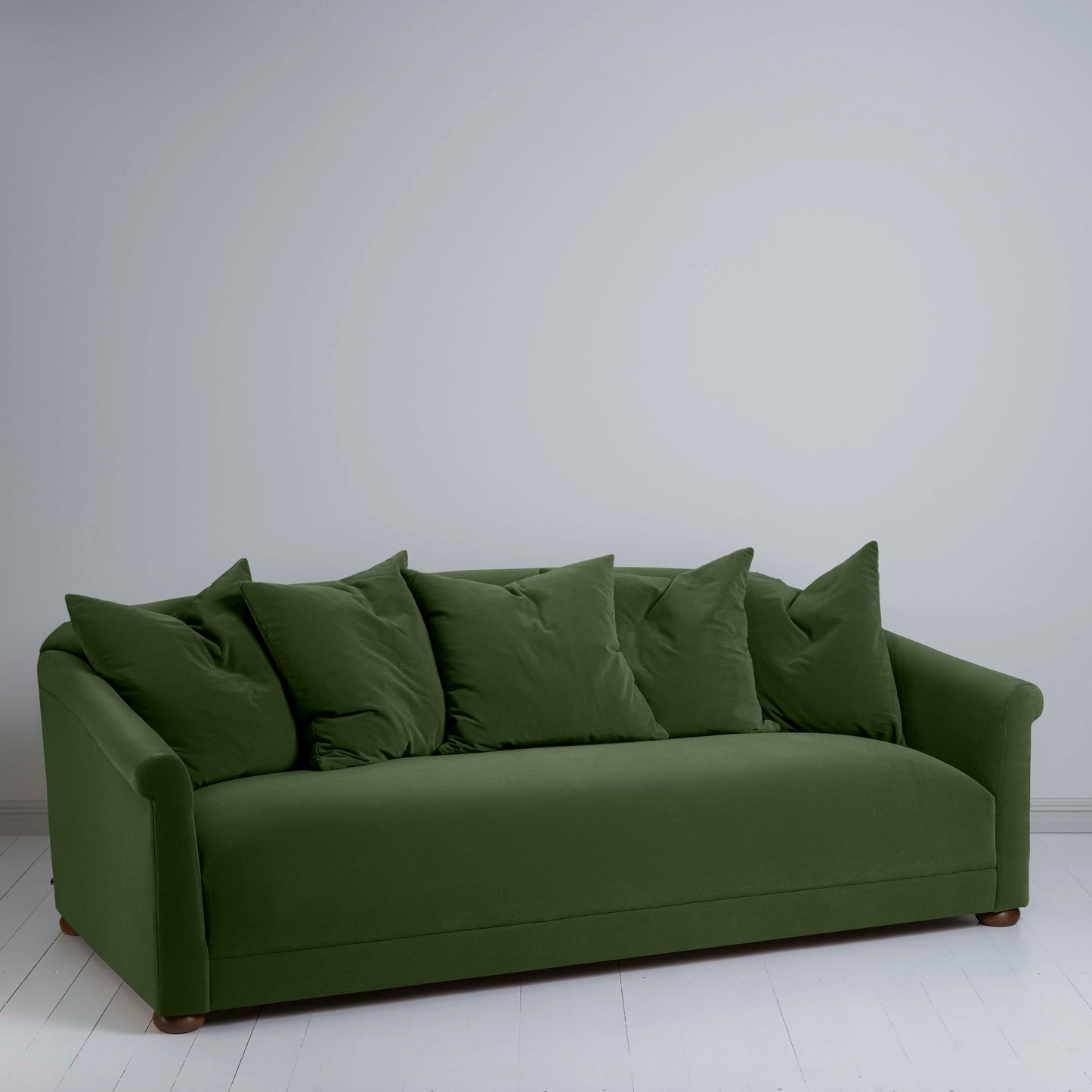 More the Merrier 4 Seater Sofa in Intelligent Velvet Juniper - Nicola Harding