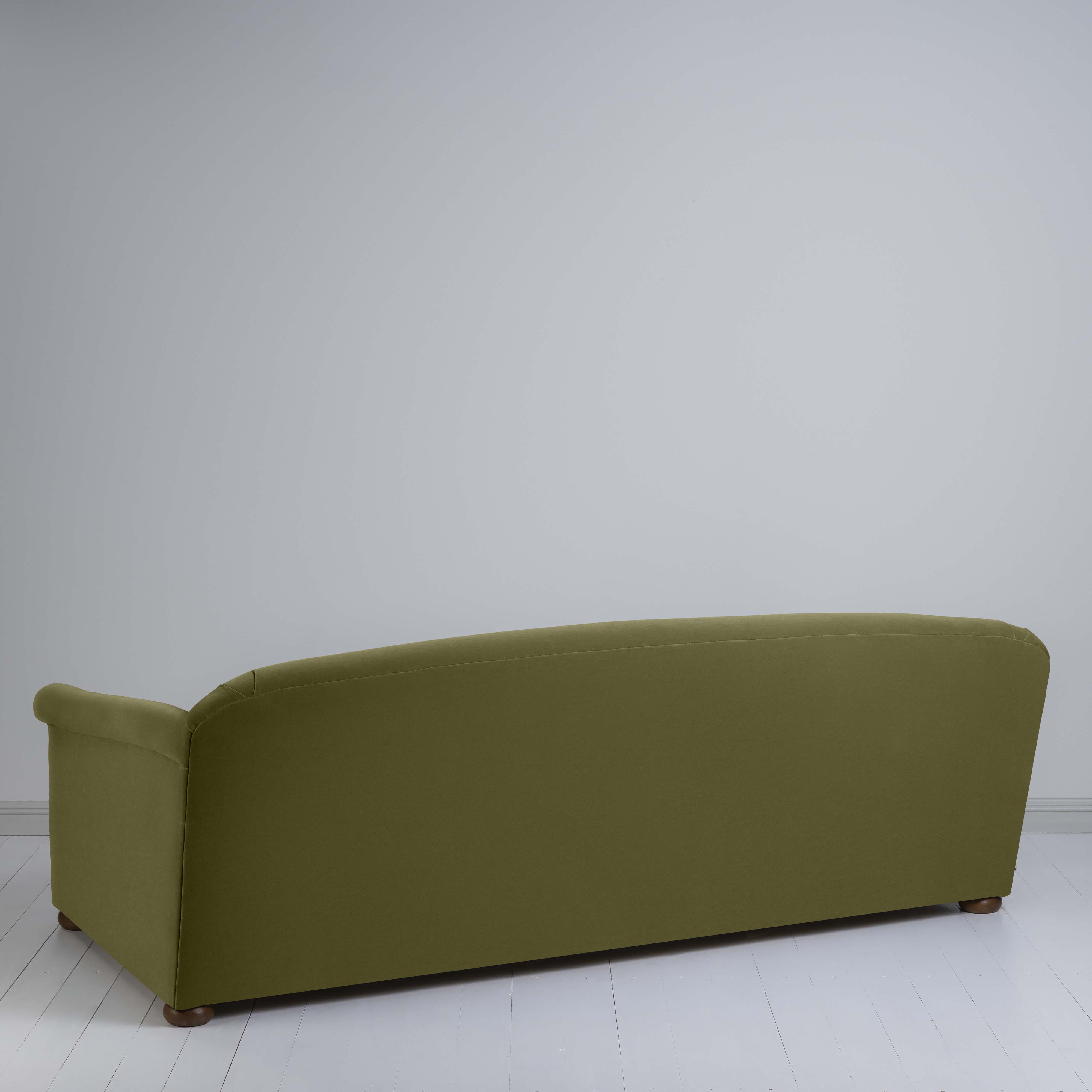  More the Merrier 4 Seater Sofa in Intelligent Velvet Lawn - Nicola Harding 