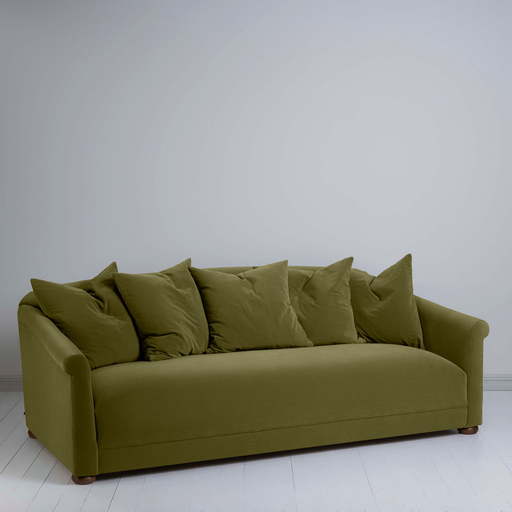  More the Merrier 4 Seater Sofa in Intelligent Velvet Lawn - Nicola Harding 