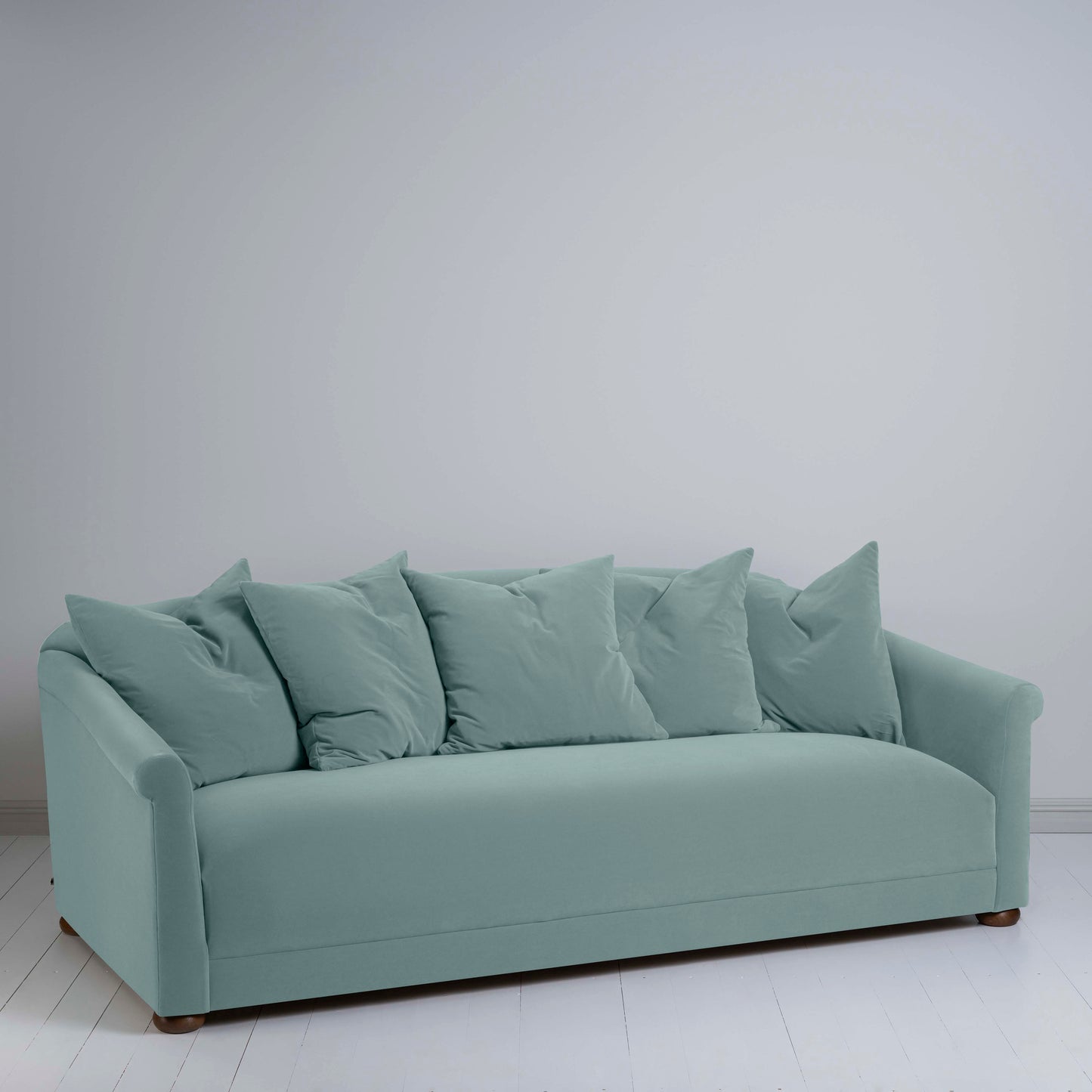 More the Merrier 4 Seater Sofa in Intelligent Velvet Mineral - Nicola Harding