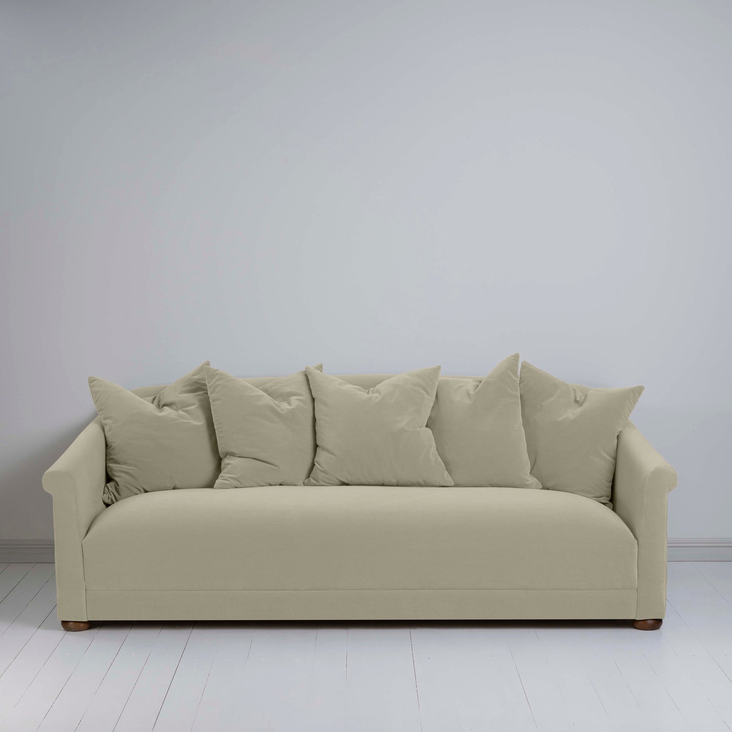 More the Merrier 4 Seater Sofa in Intelligent Velvet Moonstone - Nicola Harding