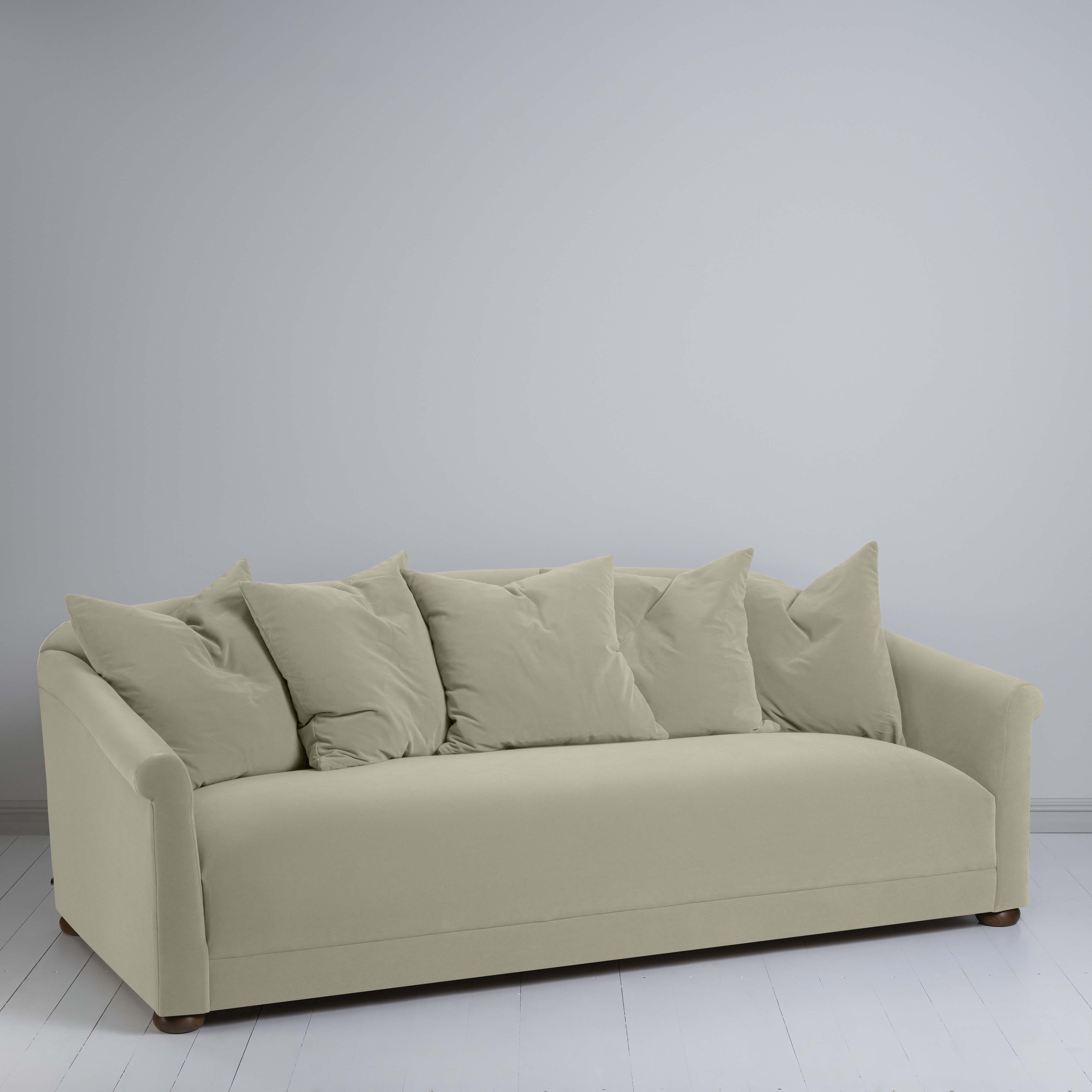  More the Merrier 4 Seater Sofa in Intelligent Velvet Moonstone - Nicola Harding 