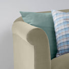  Arm Design Closeup of 4 Seater Sofa in Intelligent Velvet Moonstone - Nicola Harding 