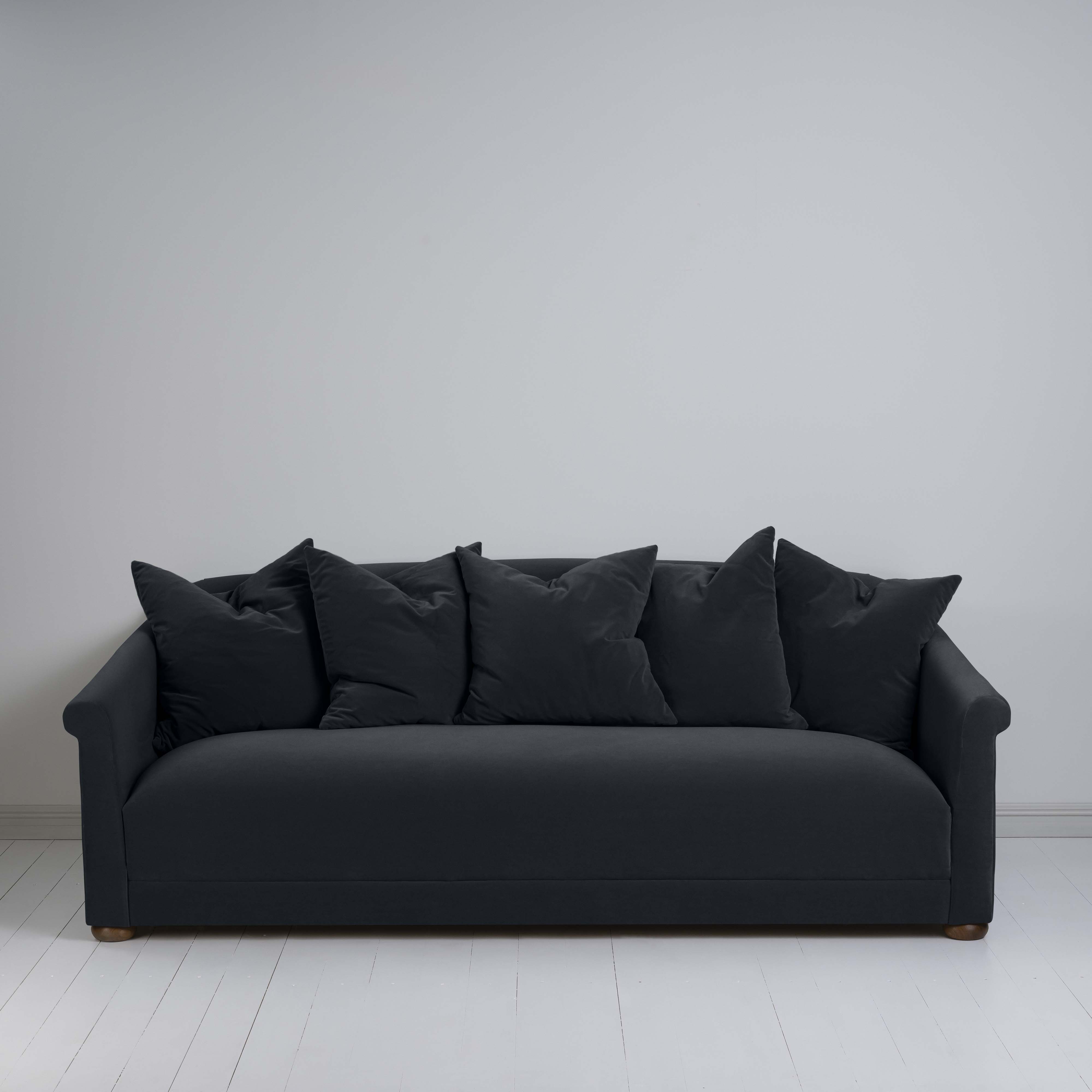  More the Merrier 4 Seater Sofa in Intelligent Velvet Onyx - Nicola Harding 