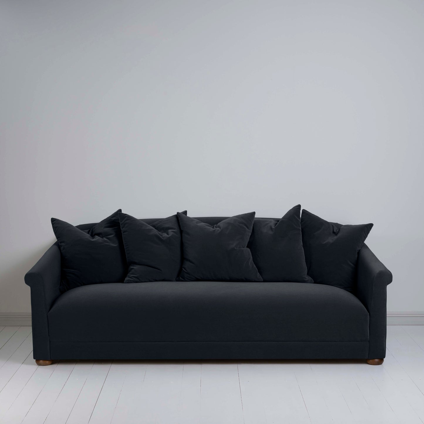 More the Merrier 4 Seater Sofa in Intelligent Velvet Onyx - Nicola Harding