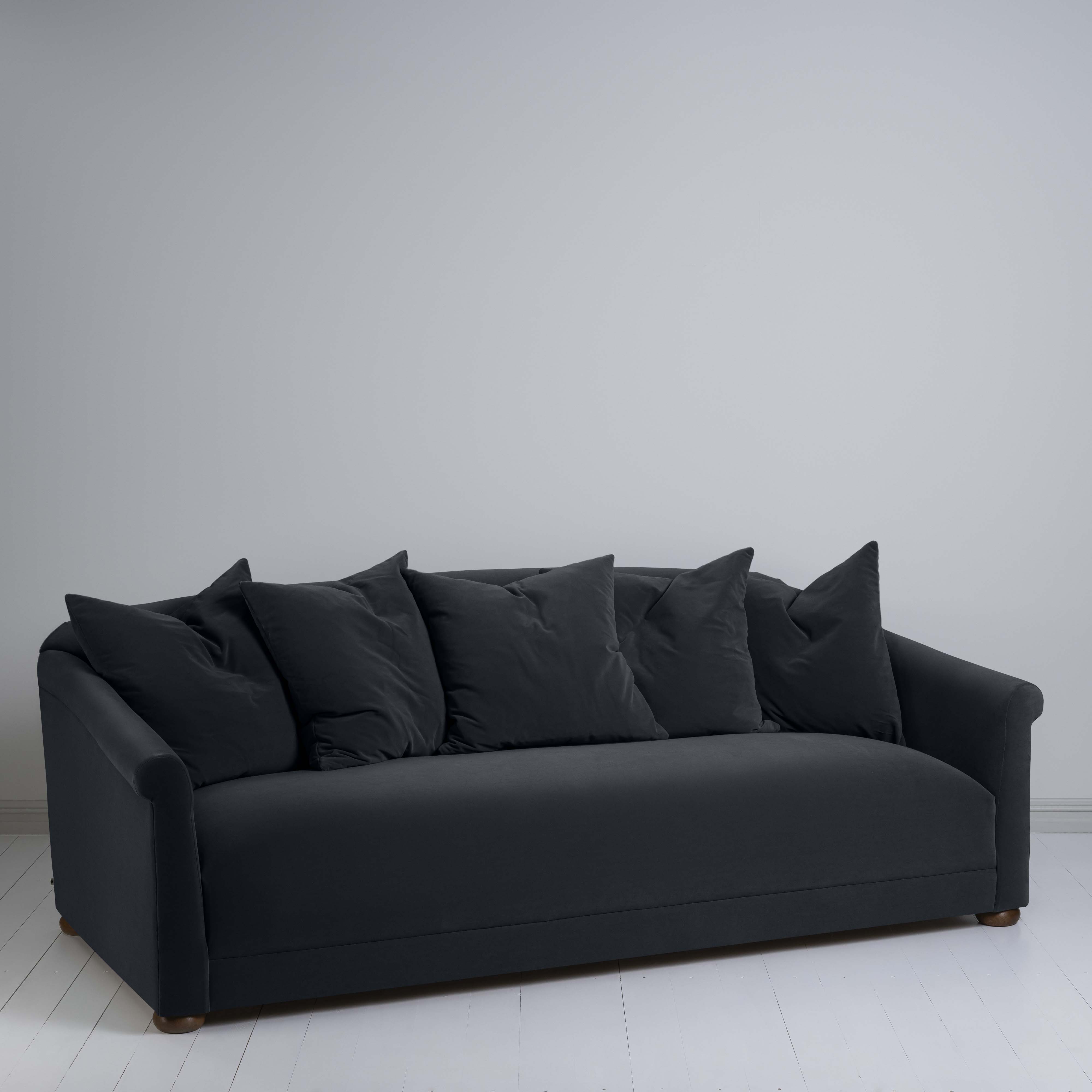  More the Merrier 4 Seater Sofa in Intelligent Velvet Onyx - Nicola Harding 