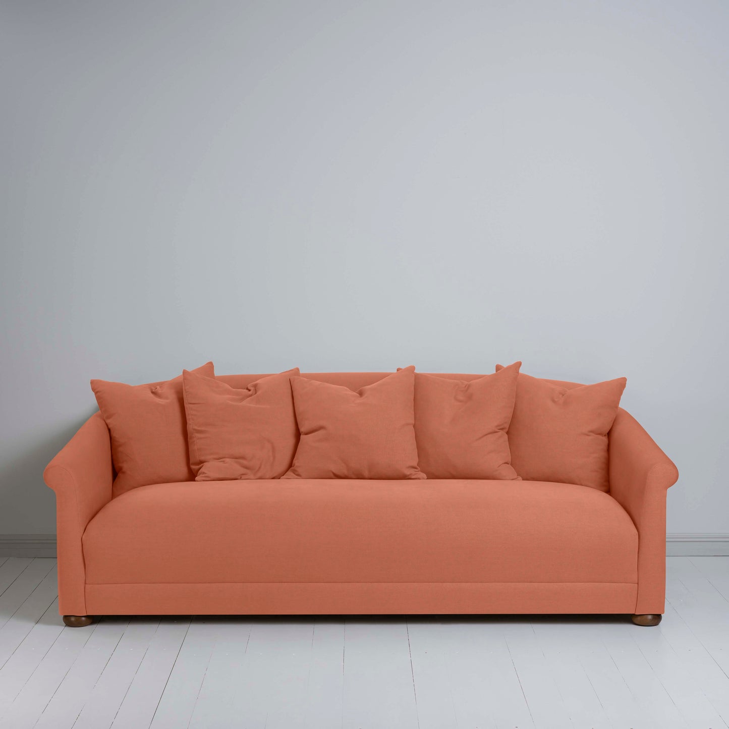 More the Merrier 4 Seater Sofa in Laidback Linen Cayenne - Nicola Harding