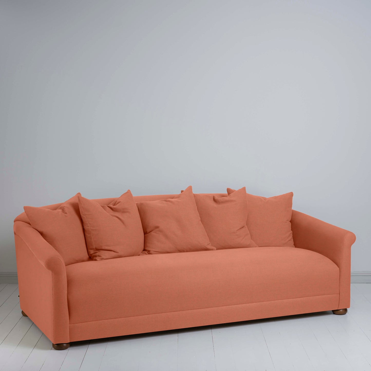 More the Merrier 4 Seater Sofa in Laidback Linen Cayenne - Nicola Harding