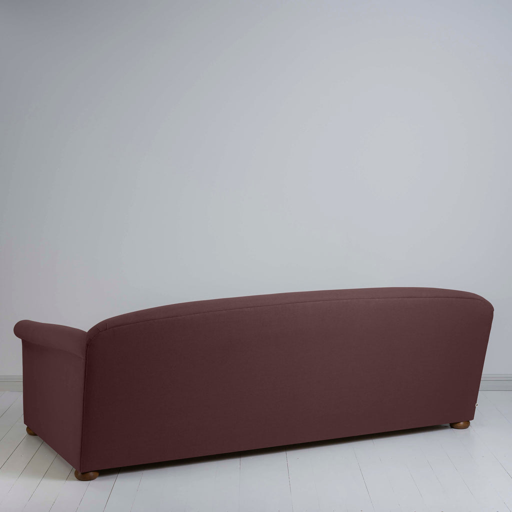  More the Merrier 4 Seater Sofa in Laidback Linen Damson - Nicola Harding 