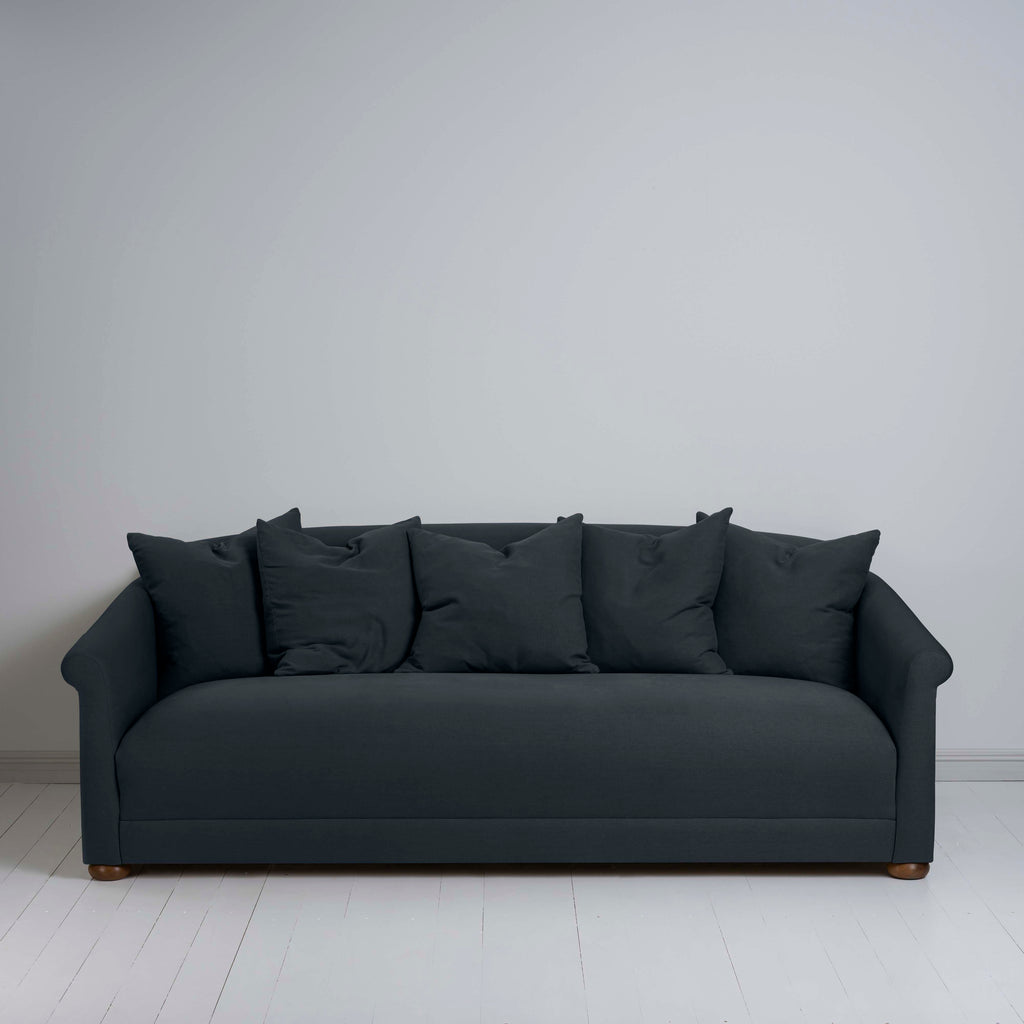  More the Merrier 4 Seater Sofa in Laidback Linen Midnight - Nicola Harding 