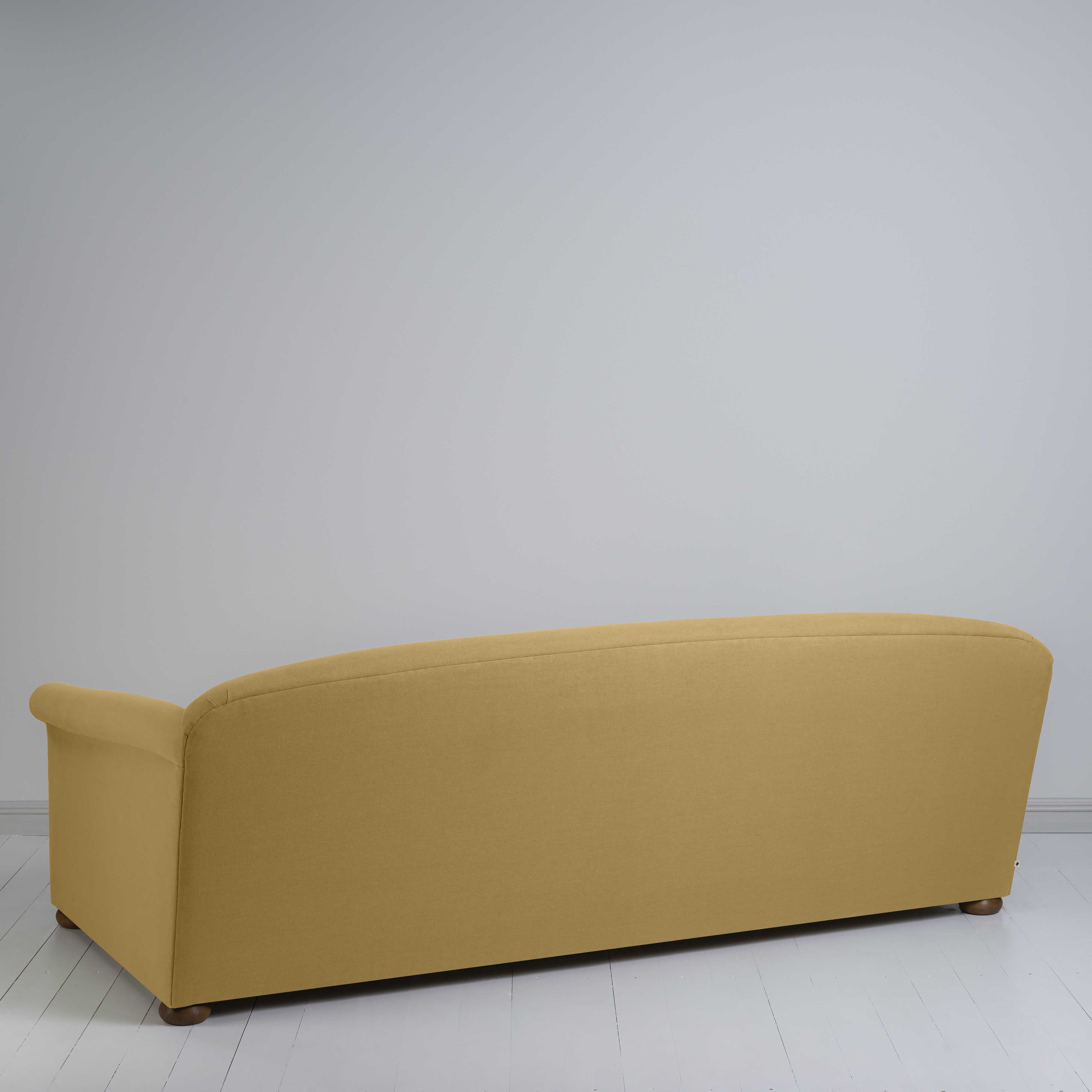  More the Merrier 4 Seater Sofa in Laidback Linen Ochre - Nicola Harding 