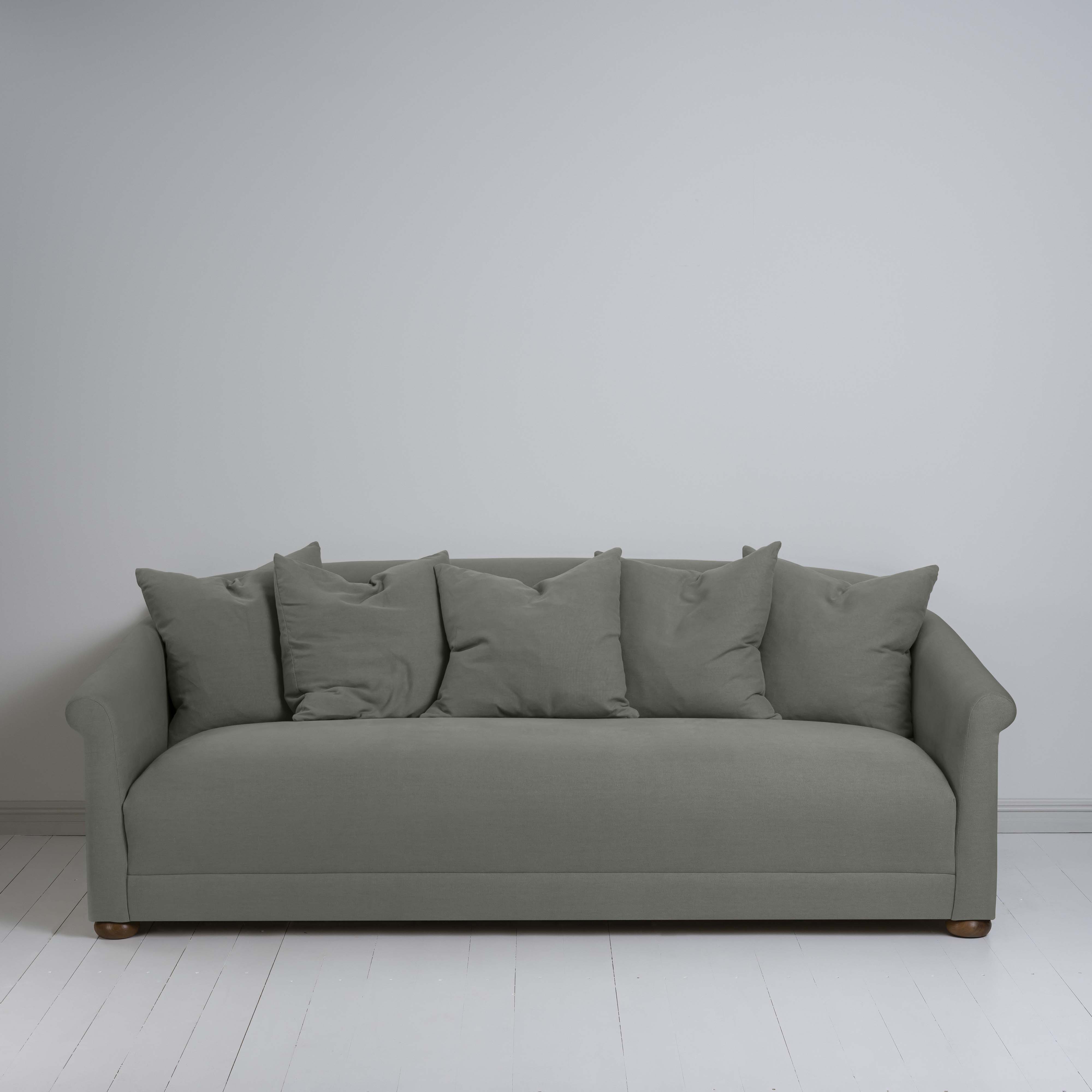  More the Merrier 4 Seater Sofa in Laidback Linen Shadow - Nicola Harding 